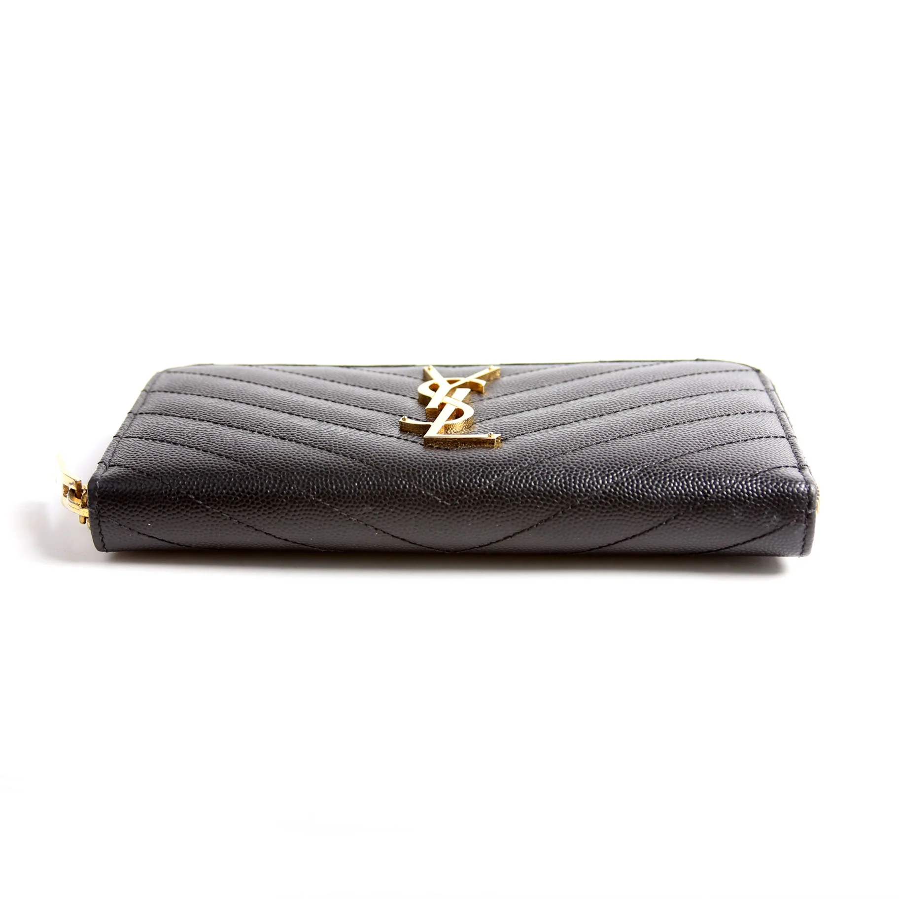 Grain De Poudre Zip Around Wallet 358094 Black - Image 5
