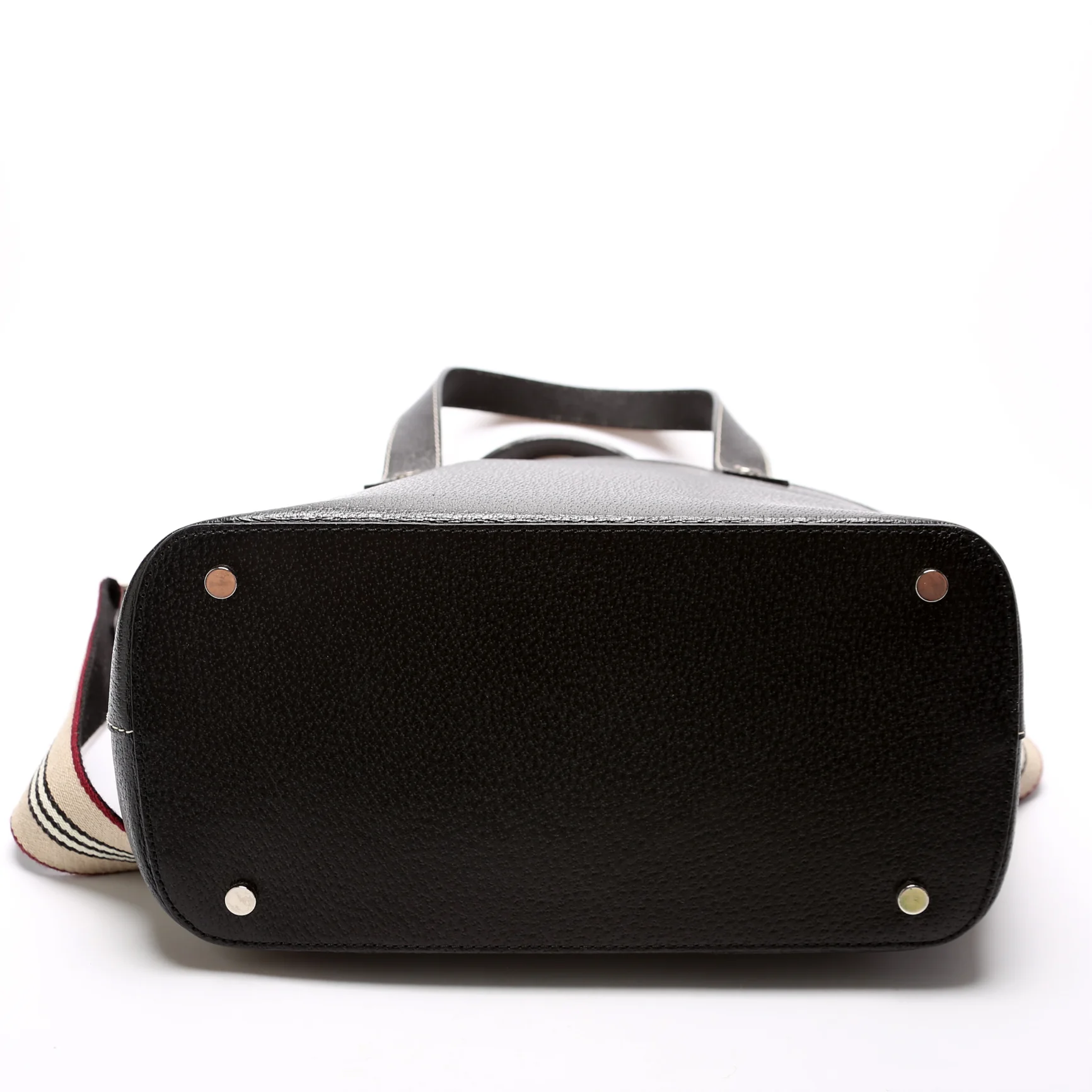 Grain Leather Tote With Strap - Image 4