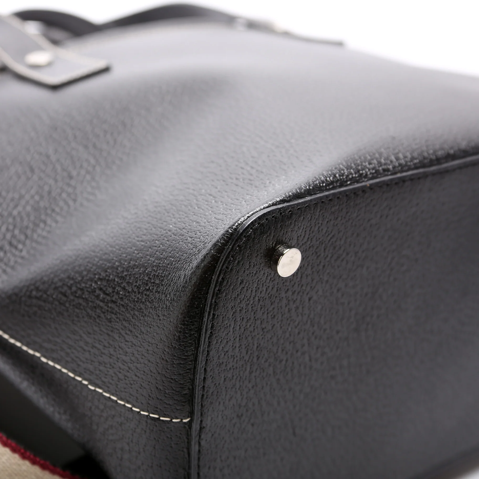 Grain Leather Tote With Strap - Image 5