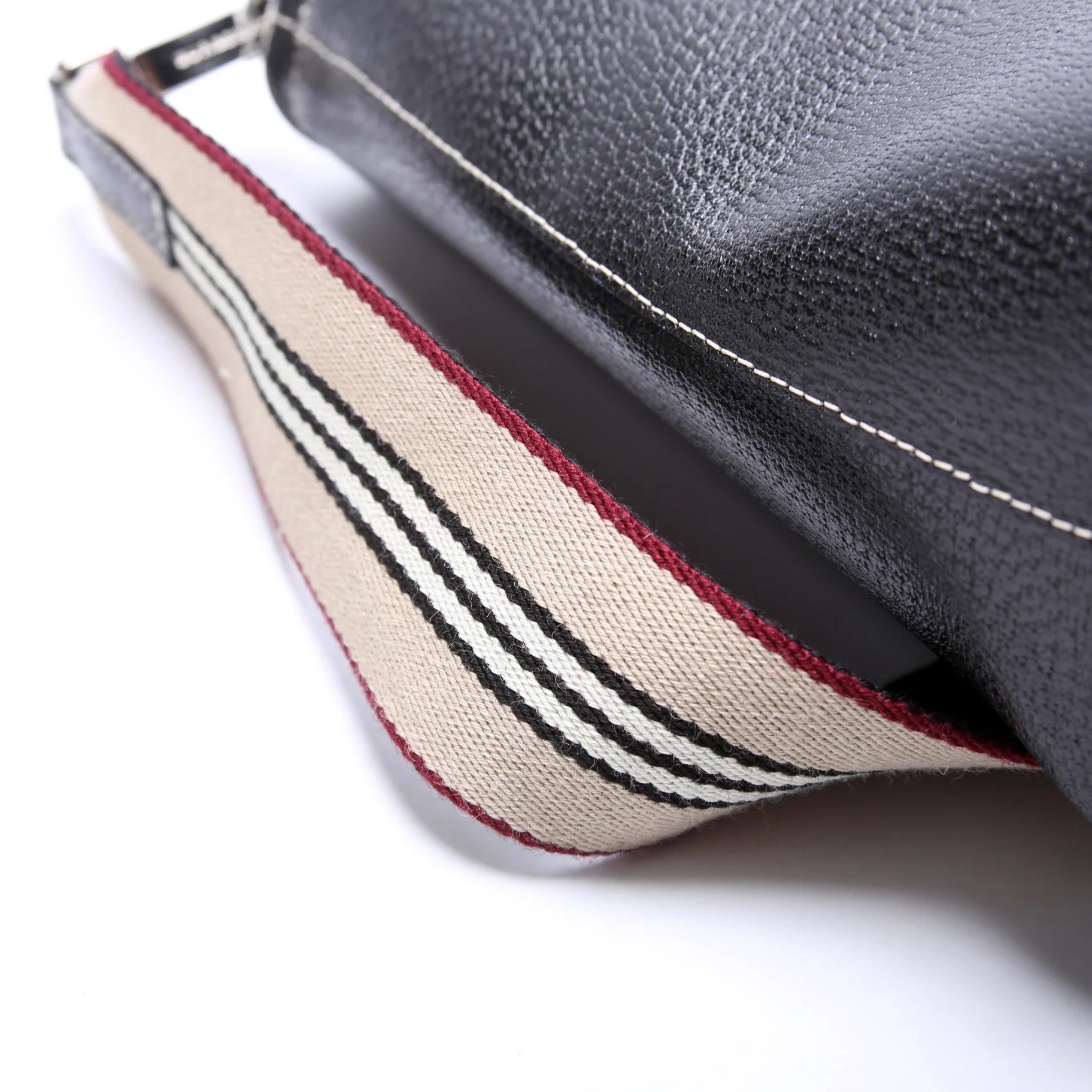 Grain Leather Tote With Strap - Image 6