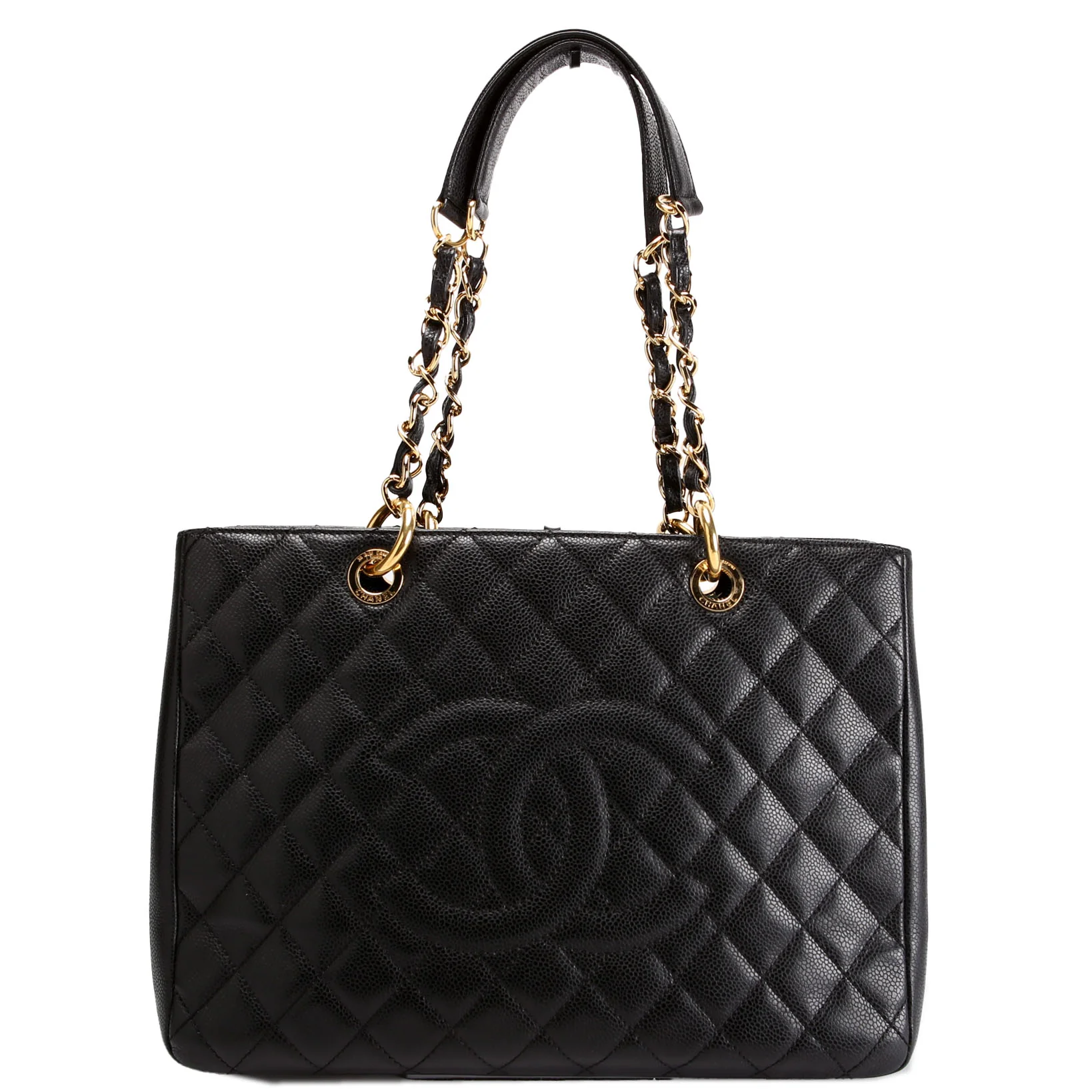 Grand Shopping Tote Caviar