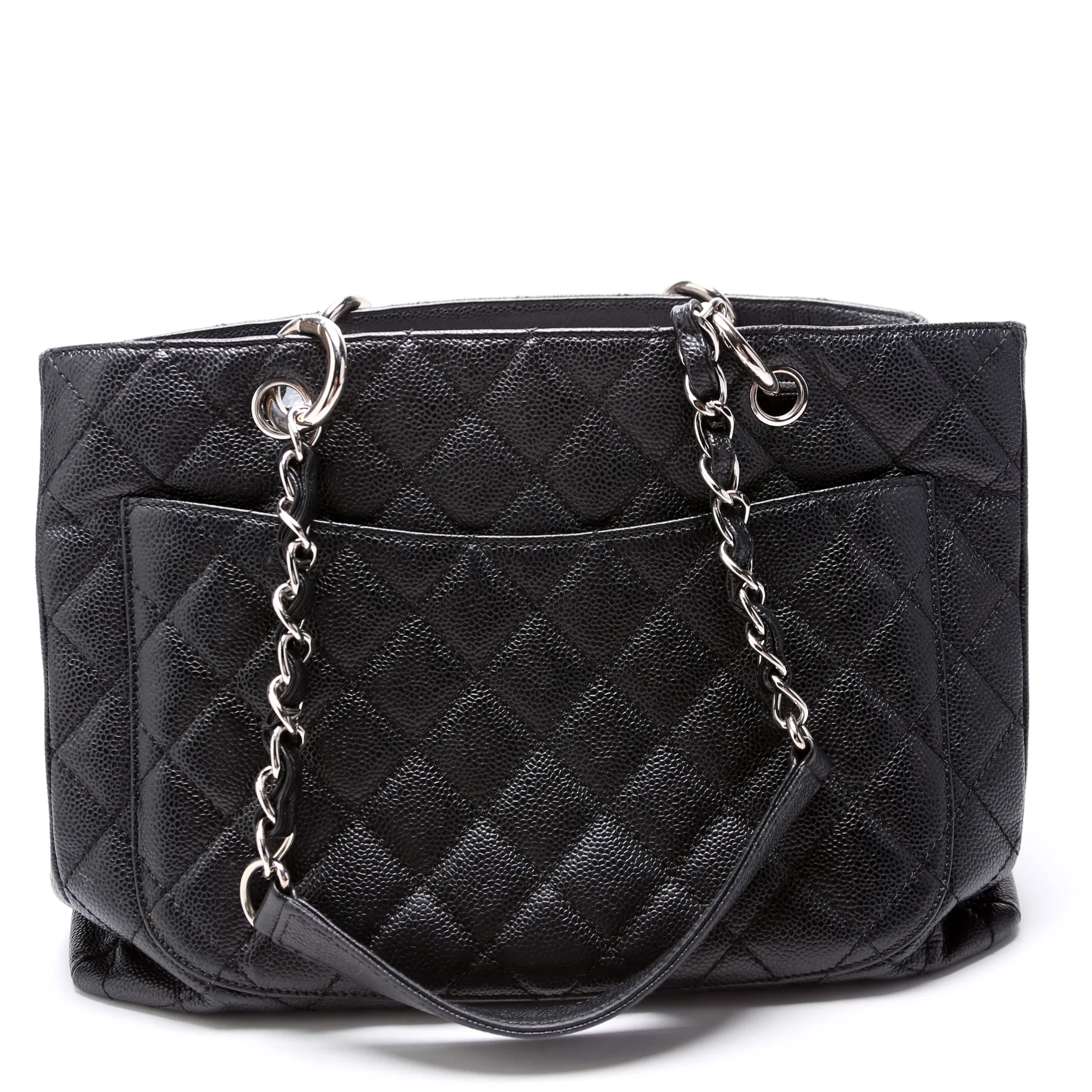 Grand Shopping Tote Caviar 15M Black - Image 3
