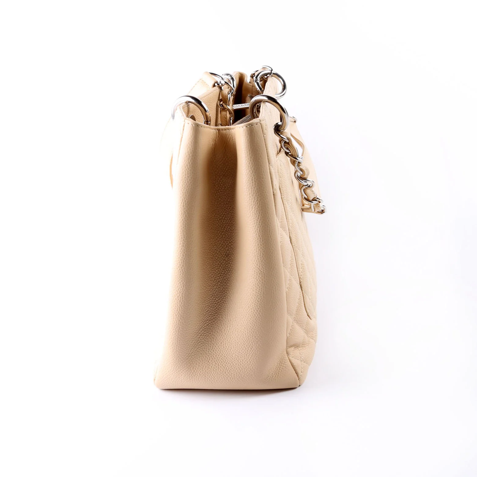 Grand Shopping Tote Caviar Beige - Image 4