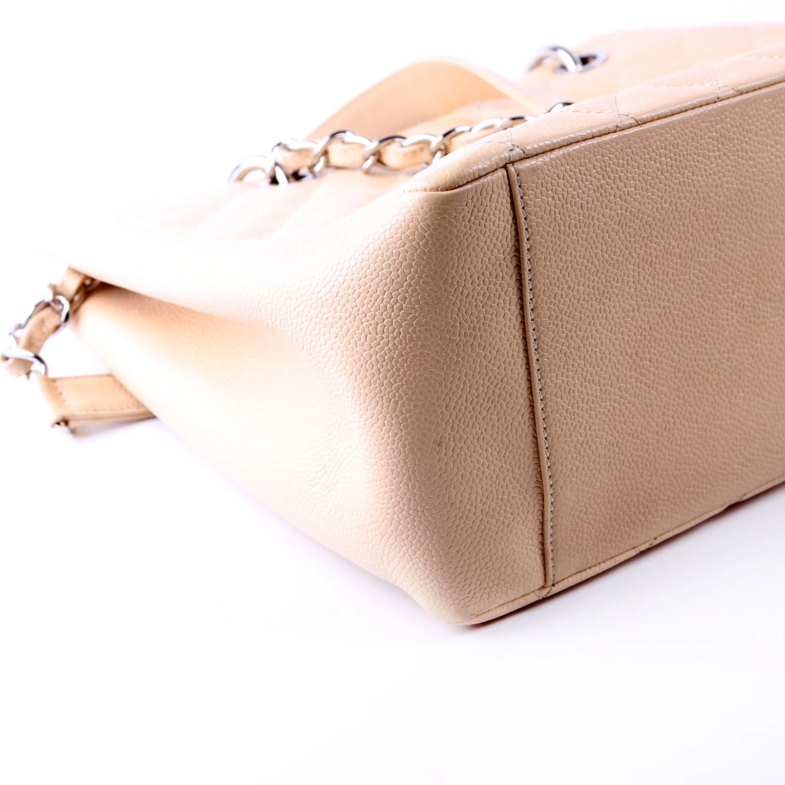 Grand Shopping Tote Caviar Beige - Image 6