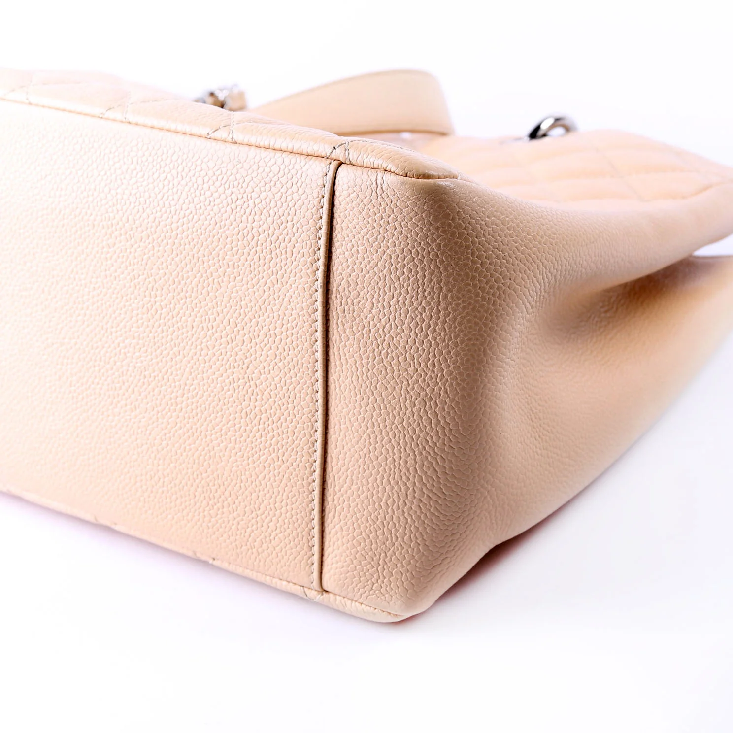 Grand Shopping Tote Caviar Beige - Image 7