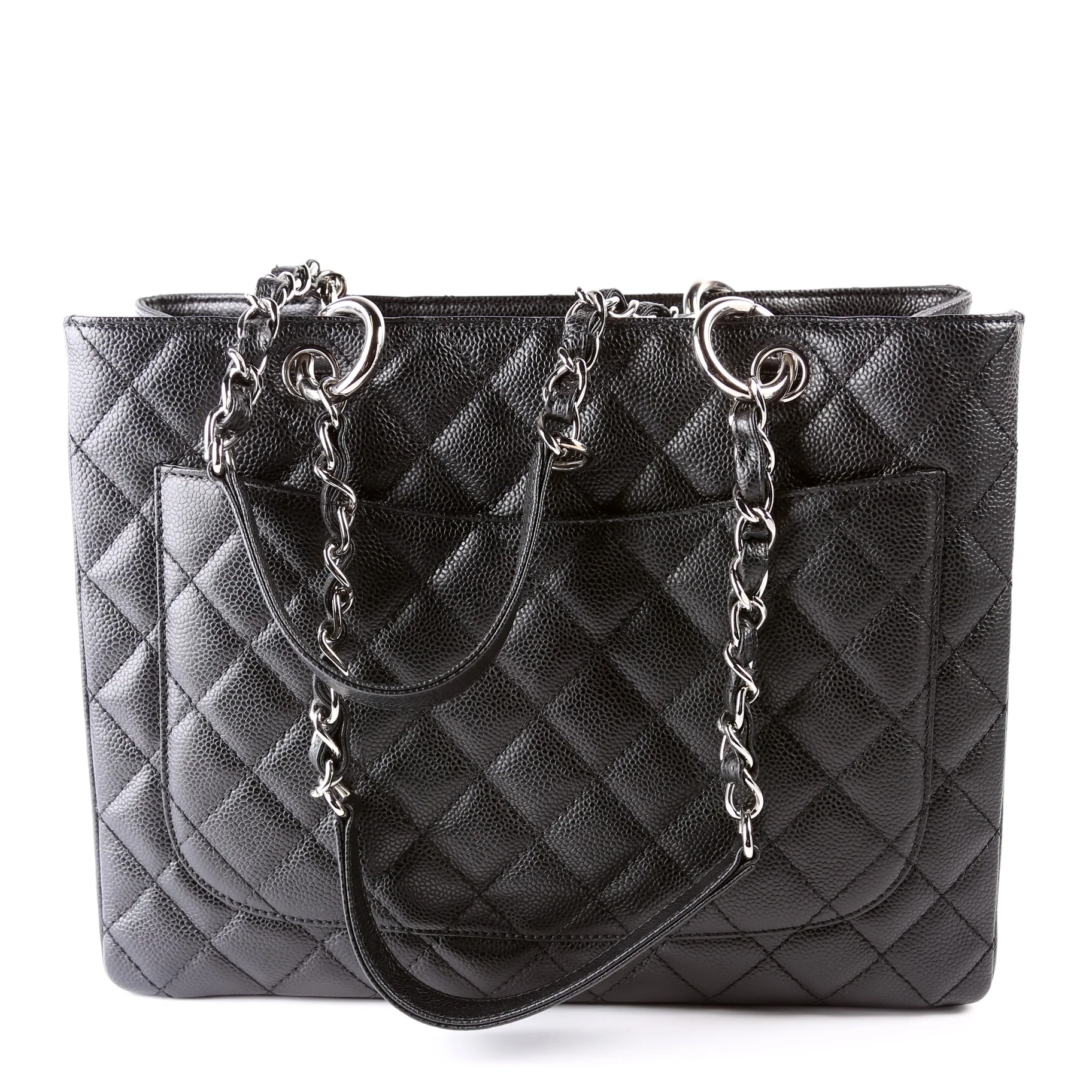 Grand Shopping Tote Caviar Black - Image 2