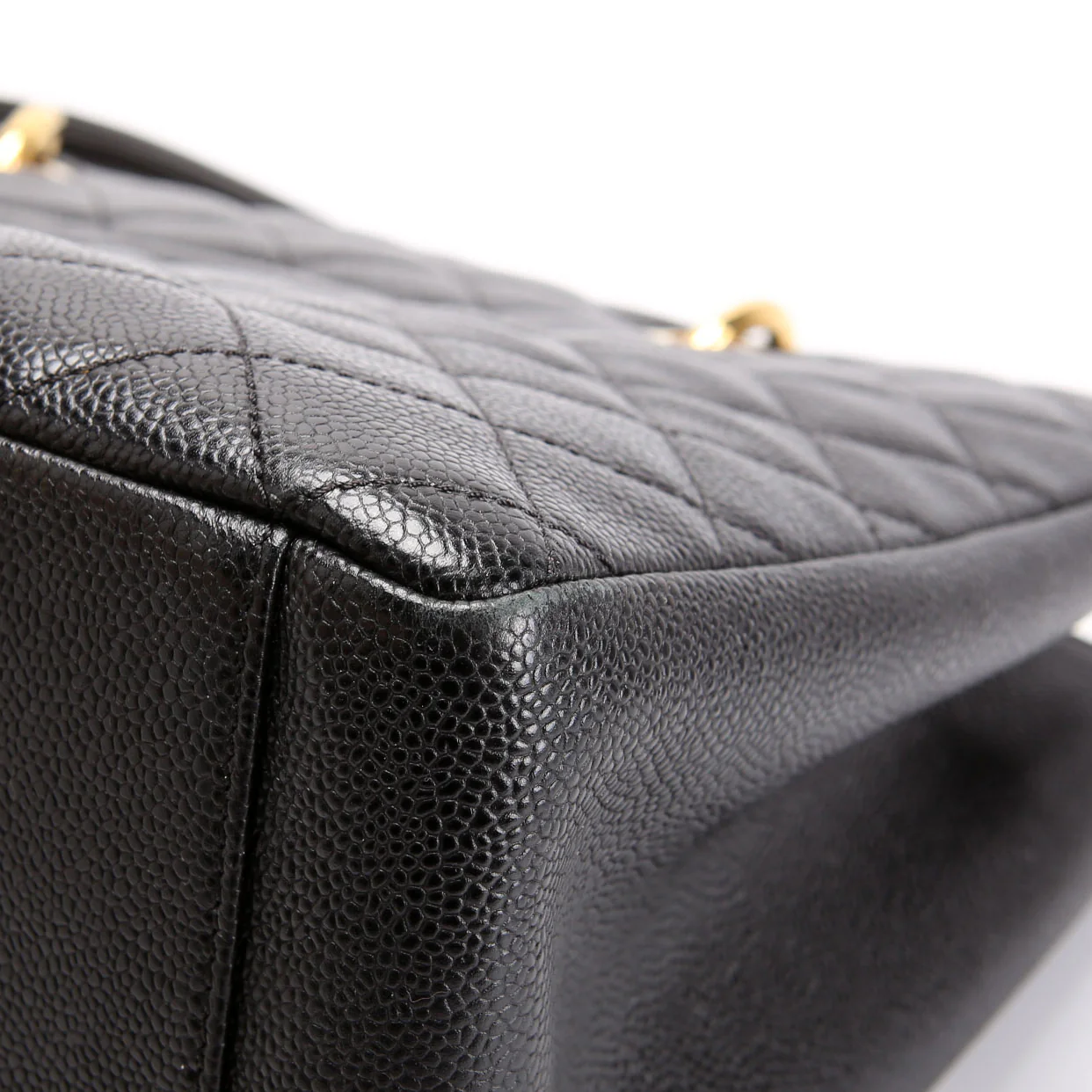 Grand Shopping Tote Caviar Black - Image 6