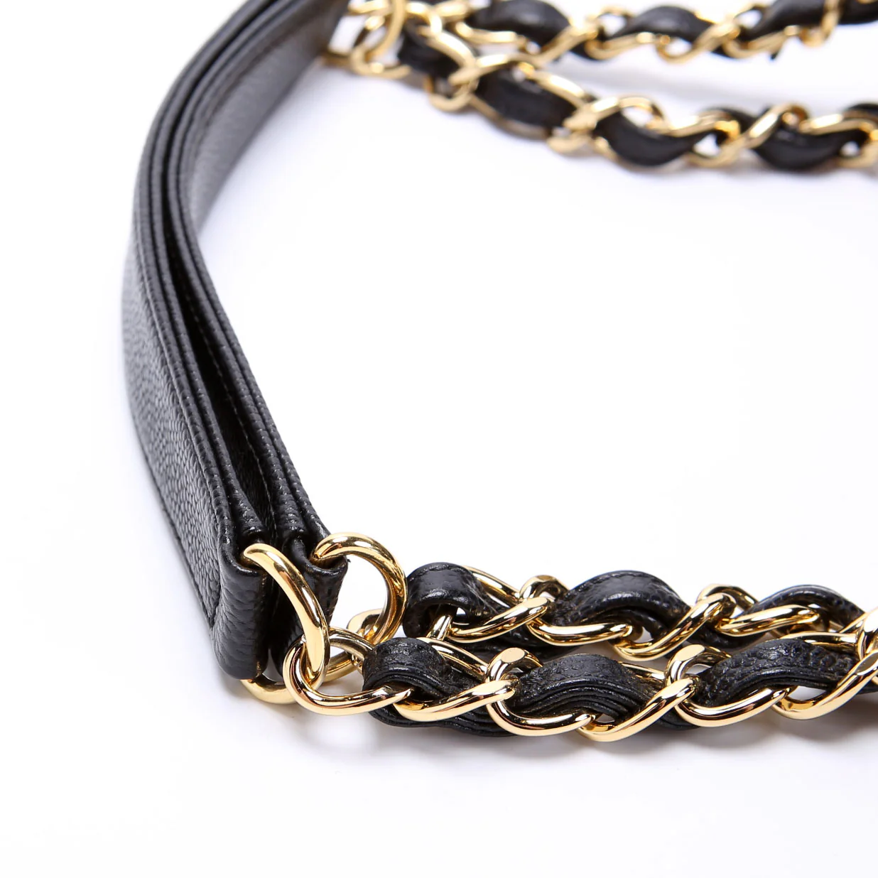 Grand Shopping Tote Caviar Black - Image 9