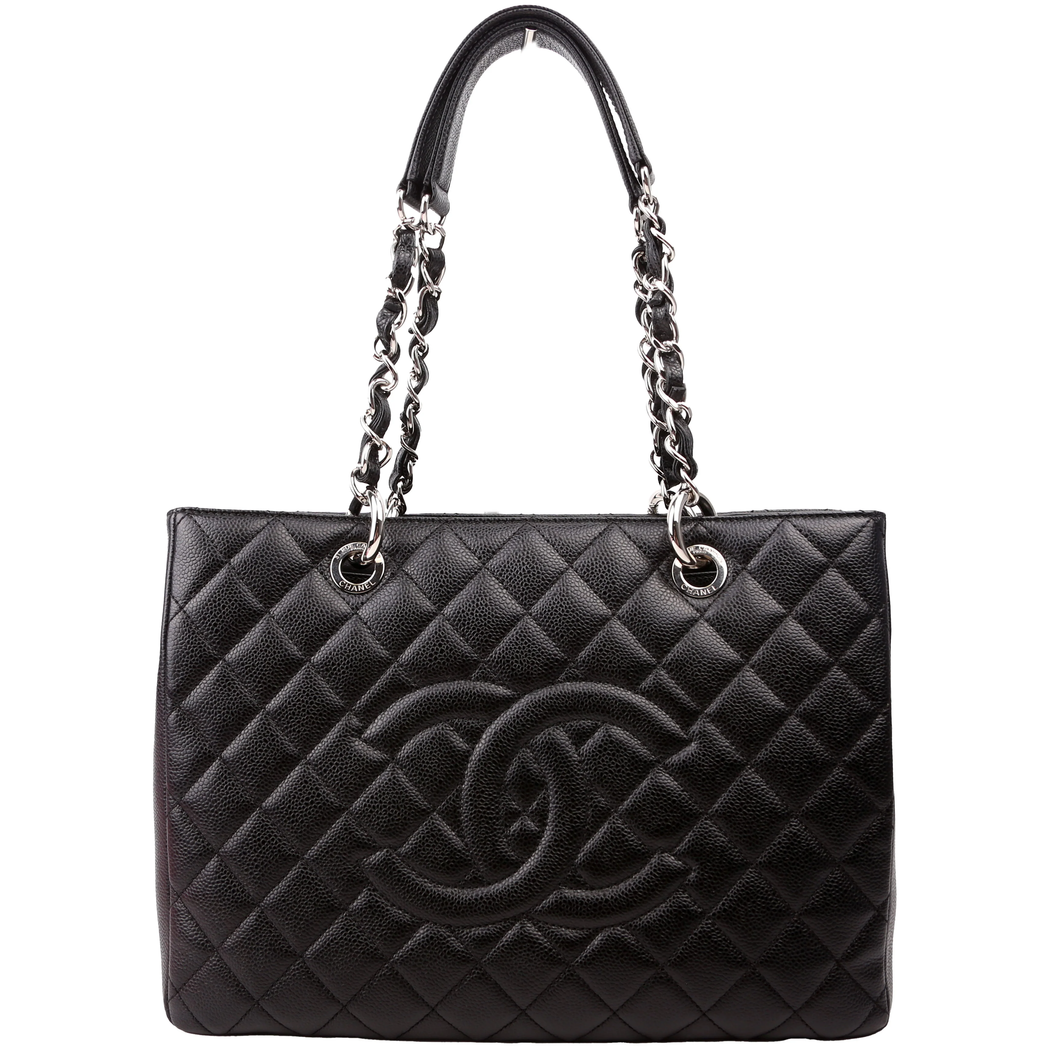 Grand Shopping Tote Caviar Black