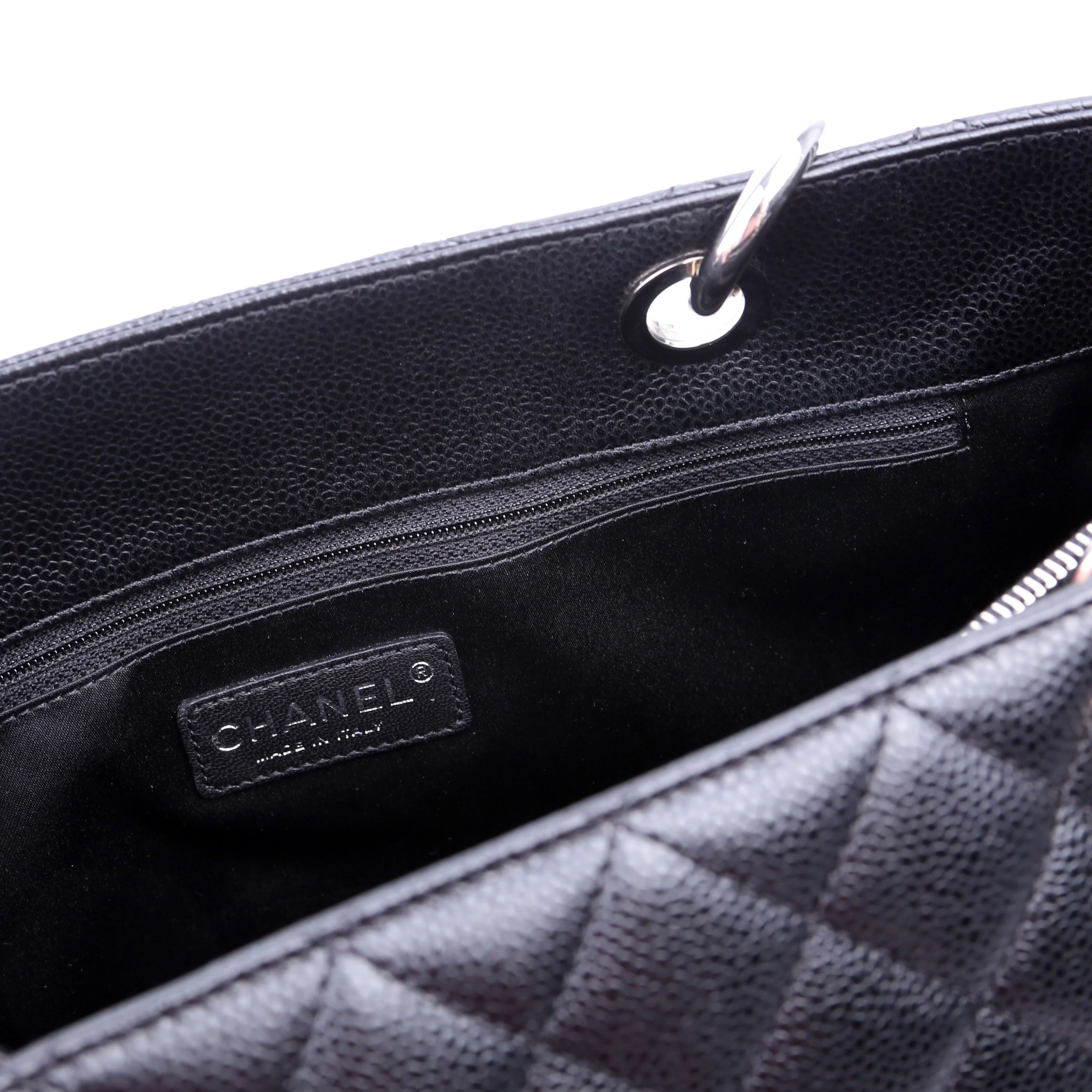 Grand Shopping Tote Caviar Black - Image 10