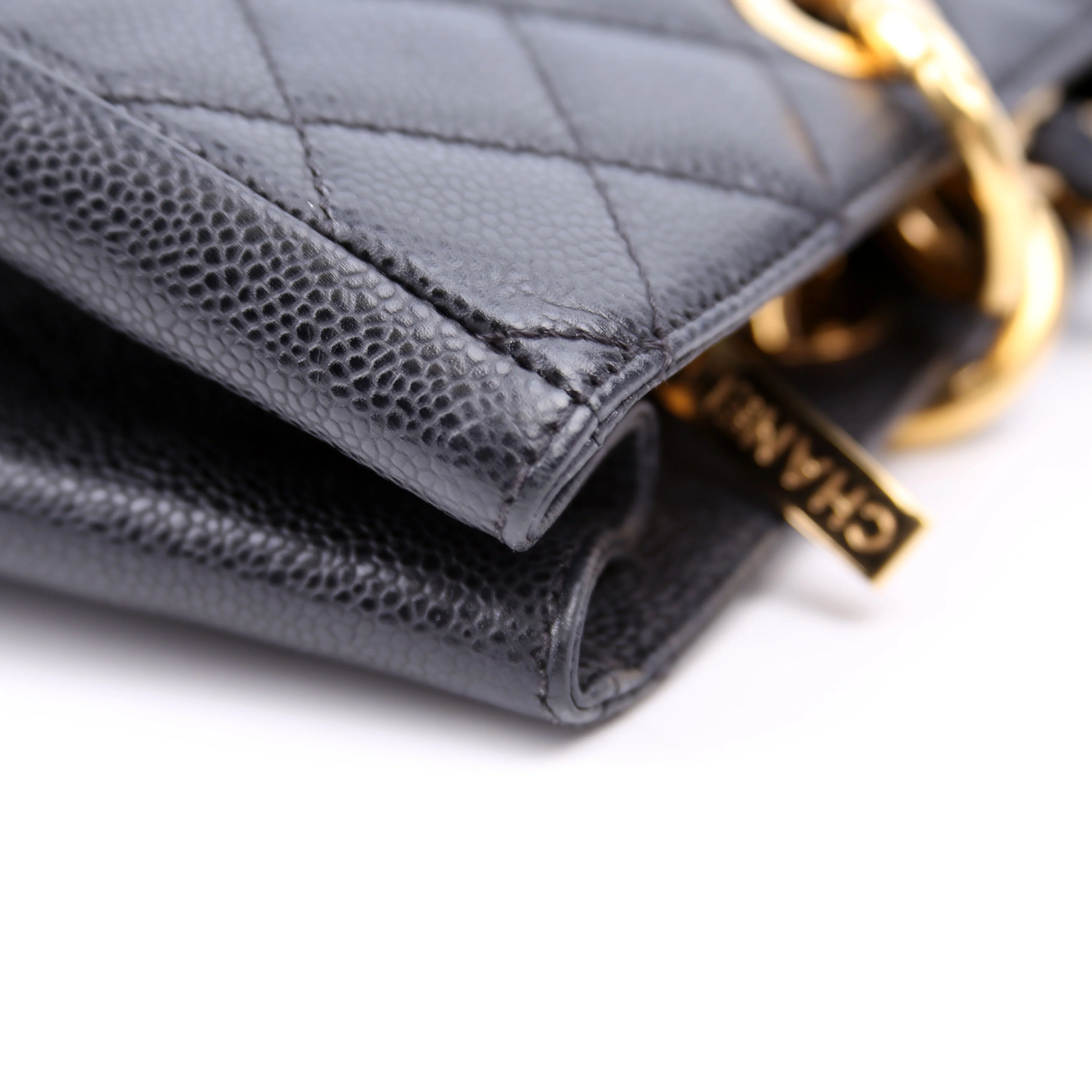 Grand Shopping Tote Caviar Black - Image 10