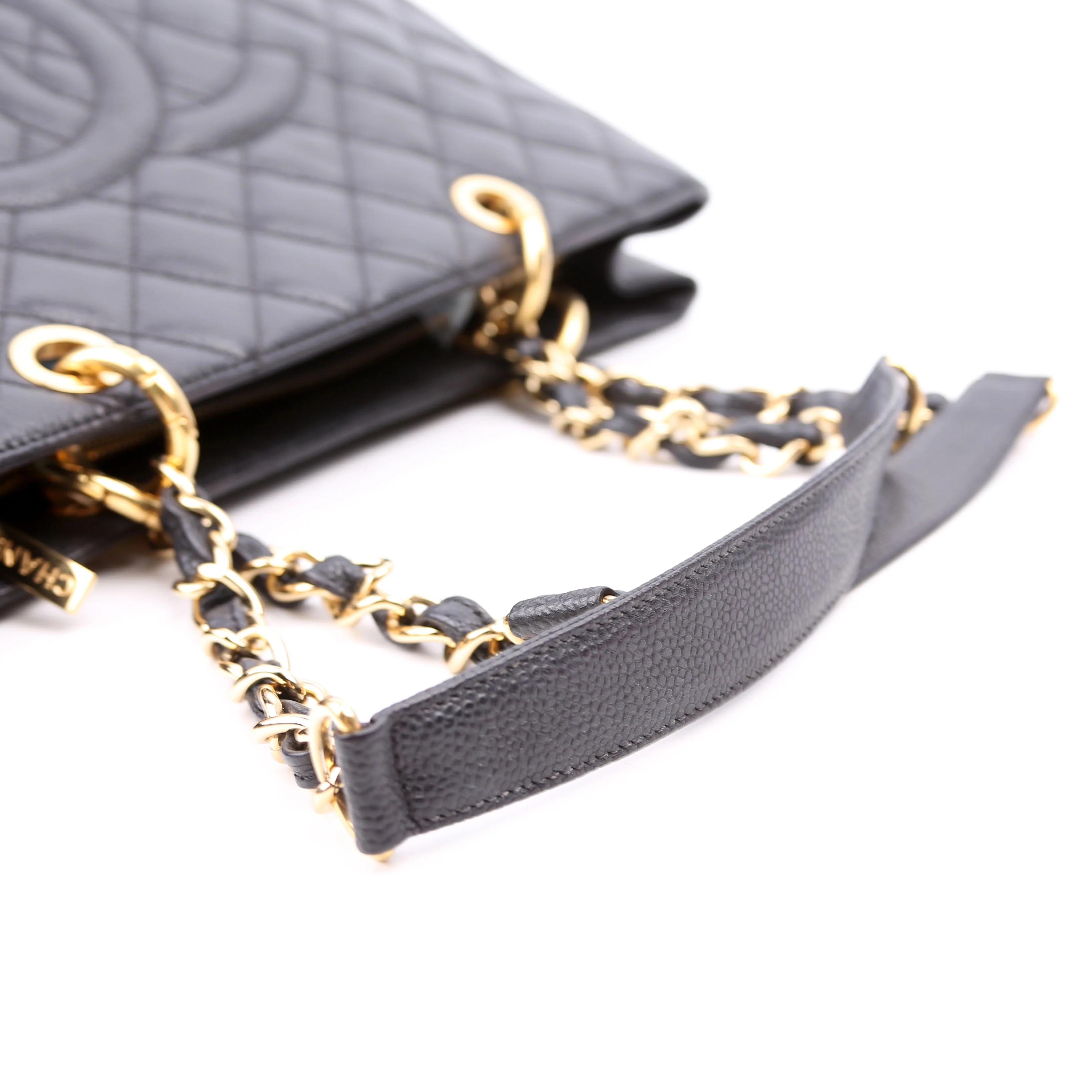 Grand Shopping Tote Caviar Black - Image 12