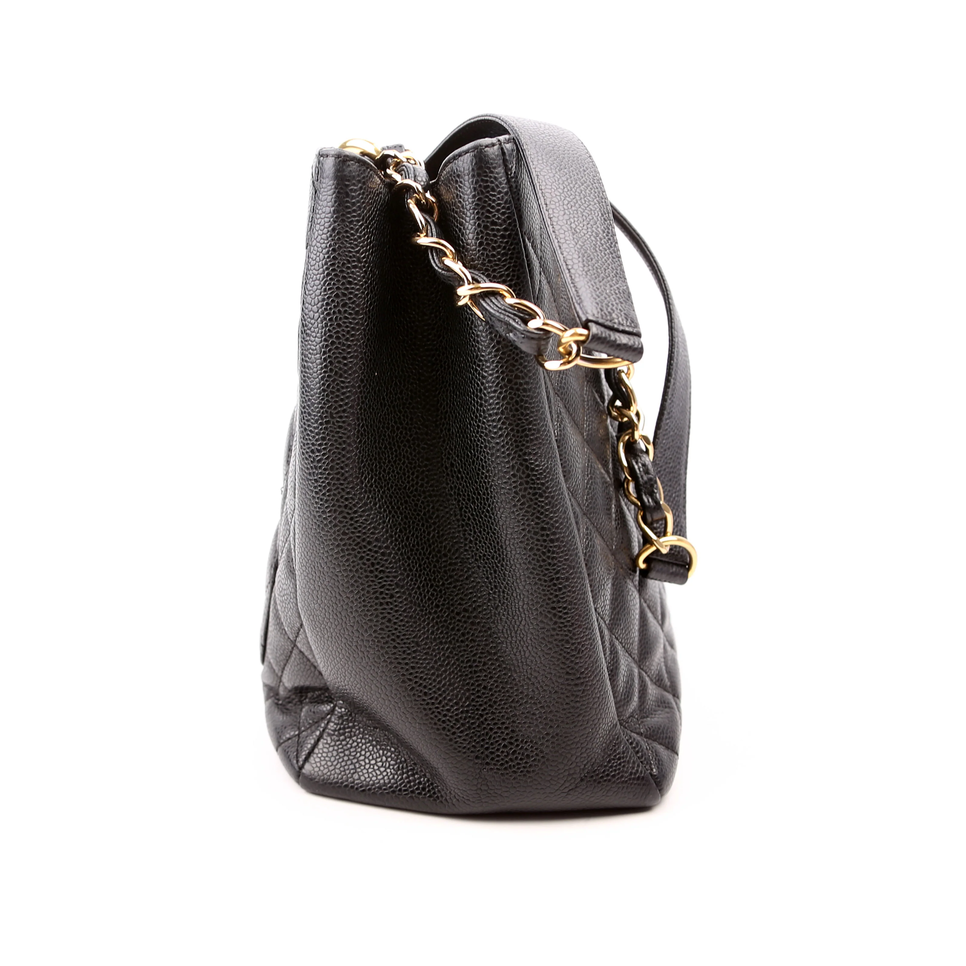 Grand Shopping Tote Caviar Black - Image 3