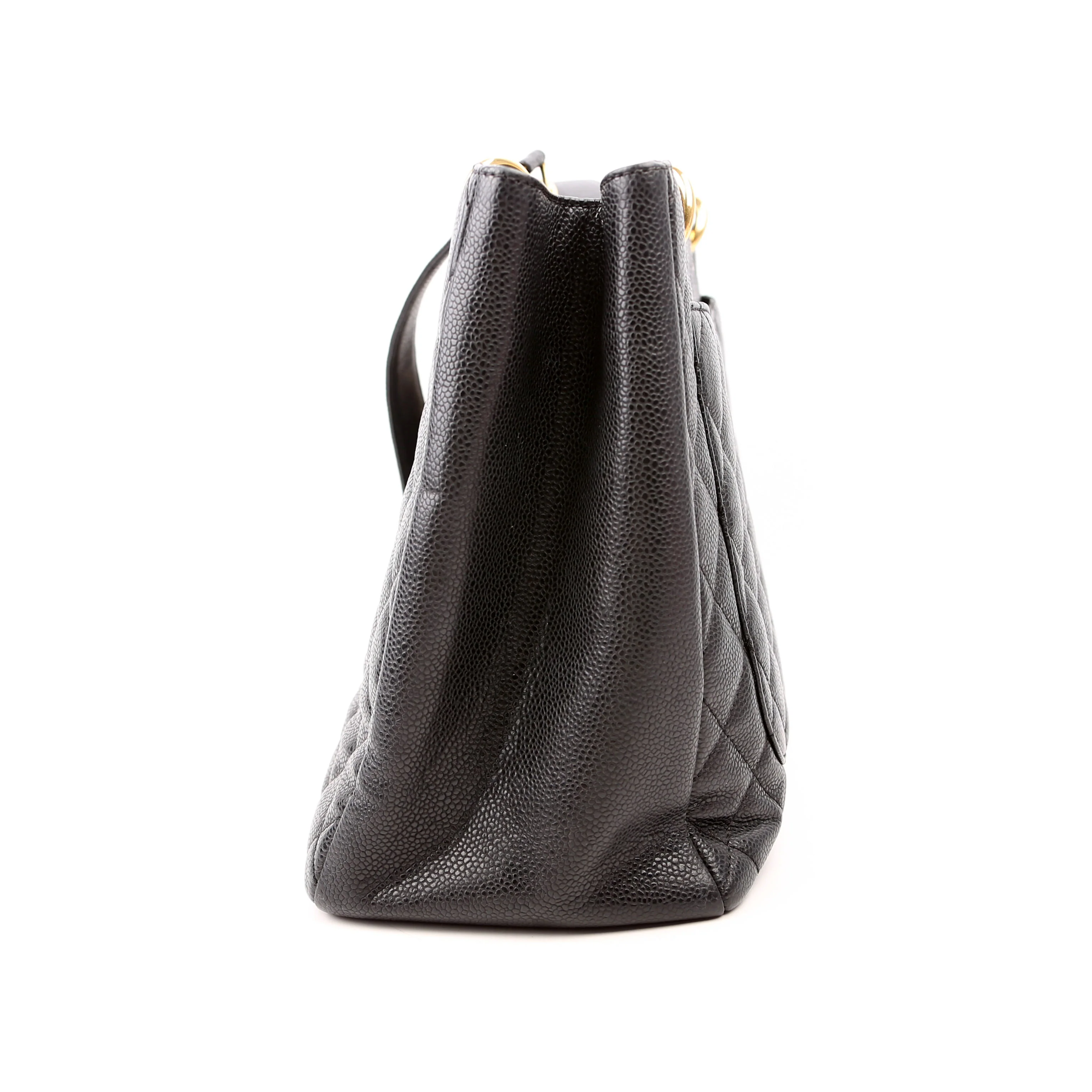 Grand Shopping Tote Caviar Black - Image 4