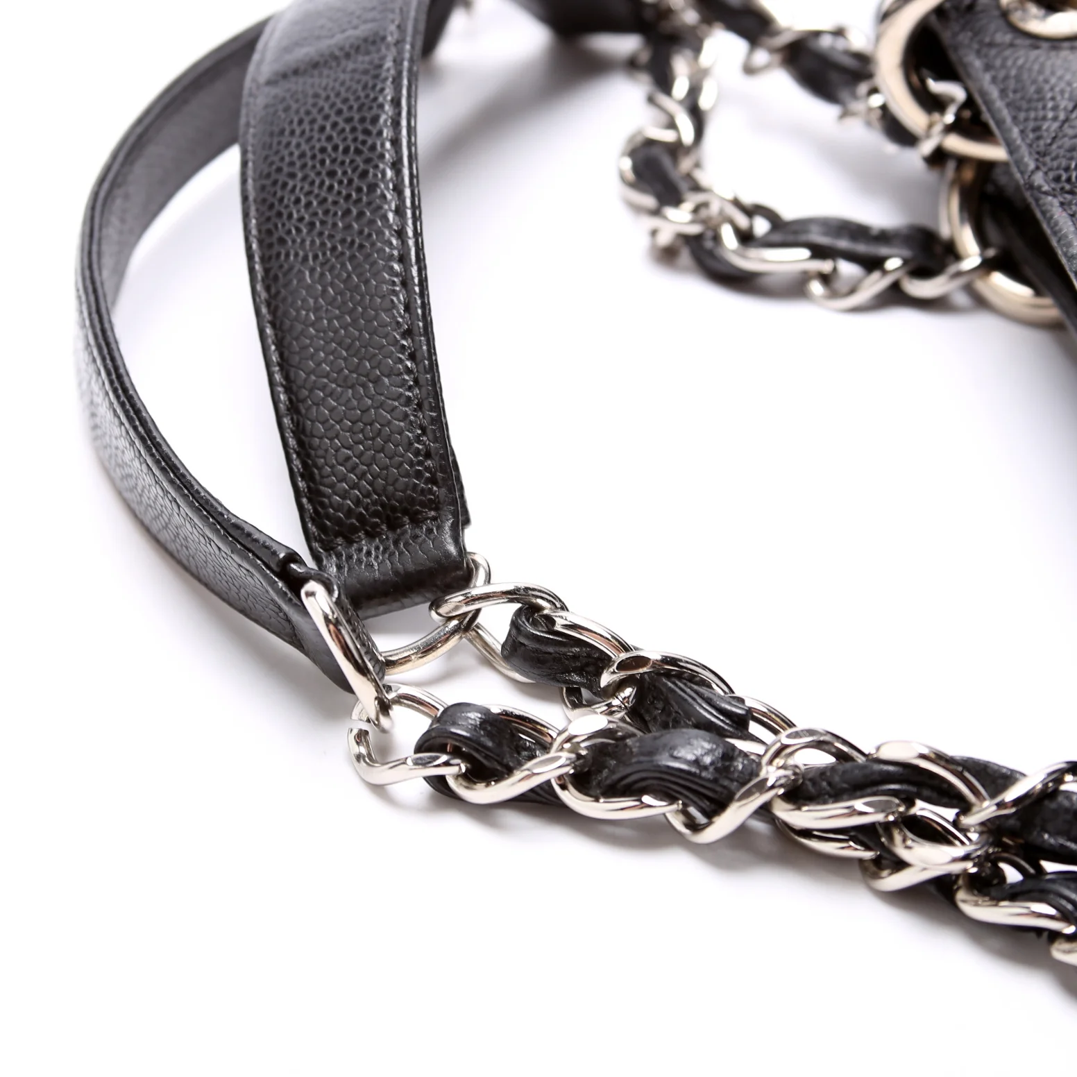 Grand Shopping Tote Caviar Black - Image 8