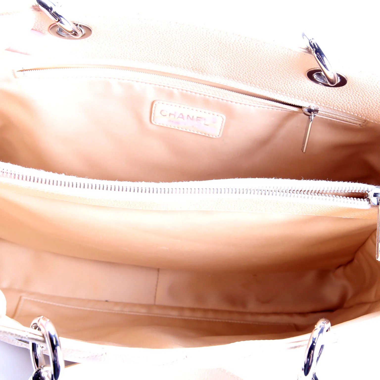 Grand Shopping Tote Caviar Nude - Image 12