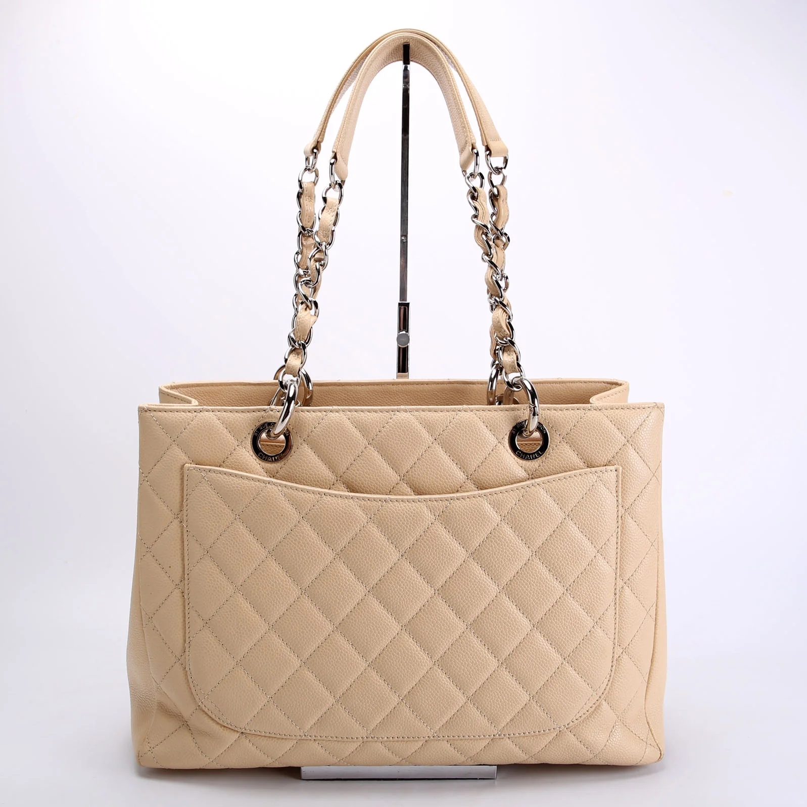 Grand Shopping Tote Caviar Nude - Image 3