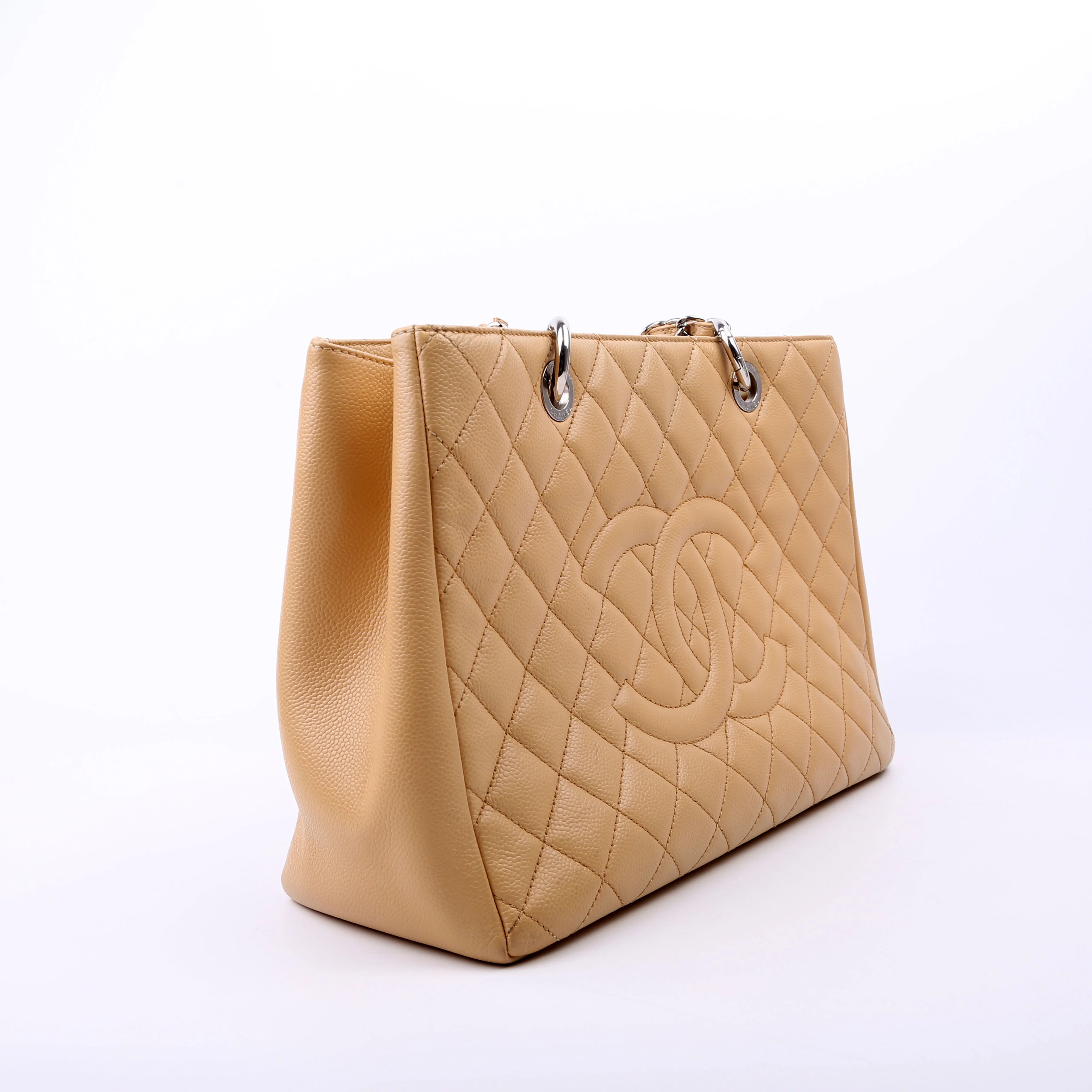 Grand Shopping Tote Caviar Tan - Image 2