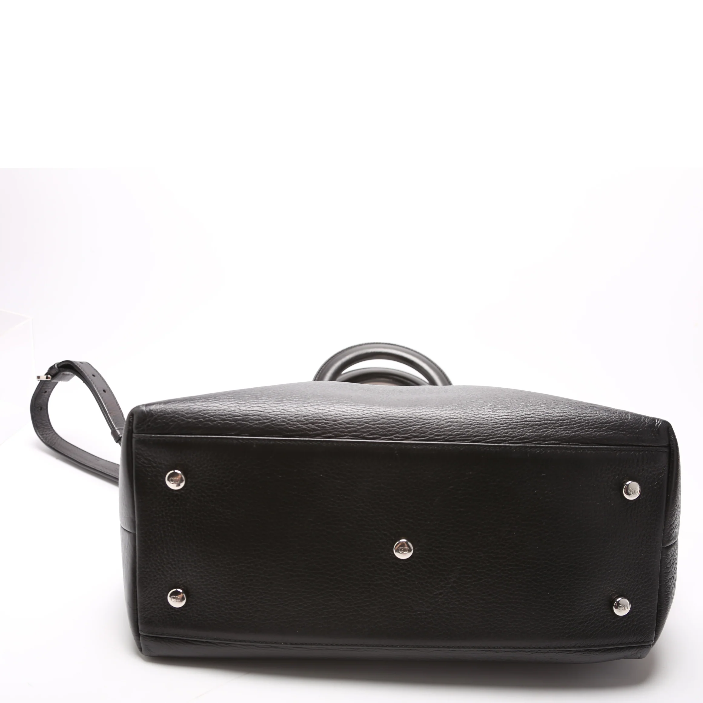 Granville Medium Leather Tote Black - Image 4