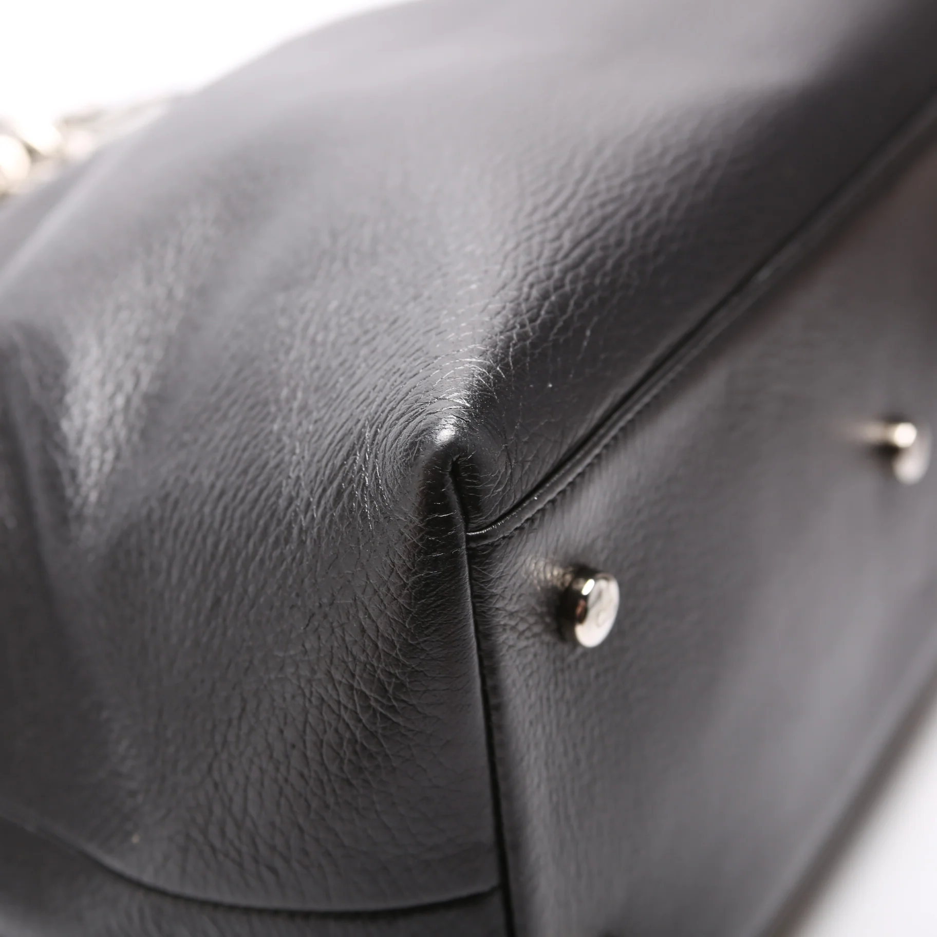Granville Medium Leather Tote Black - Image 5