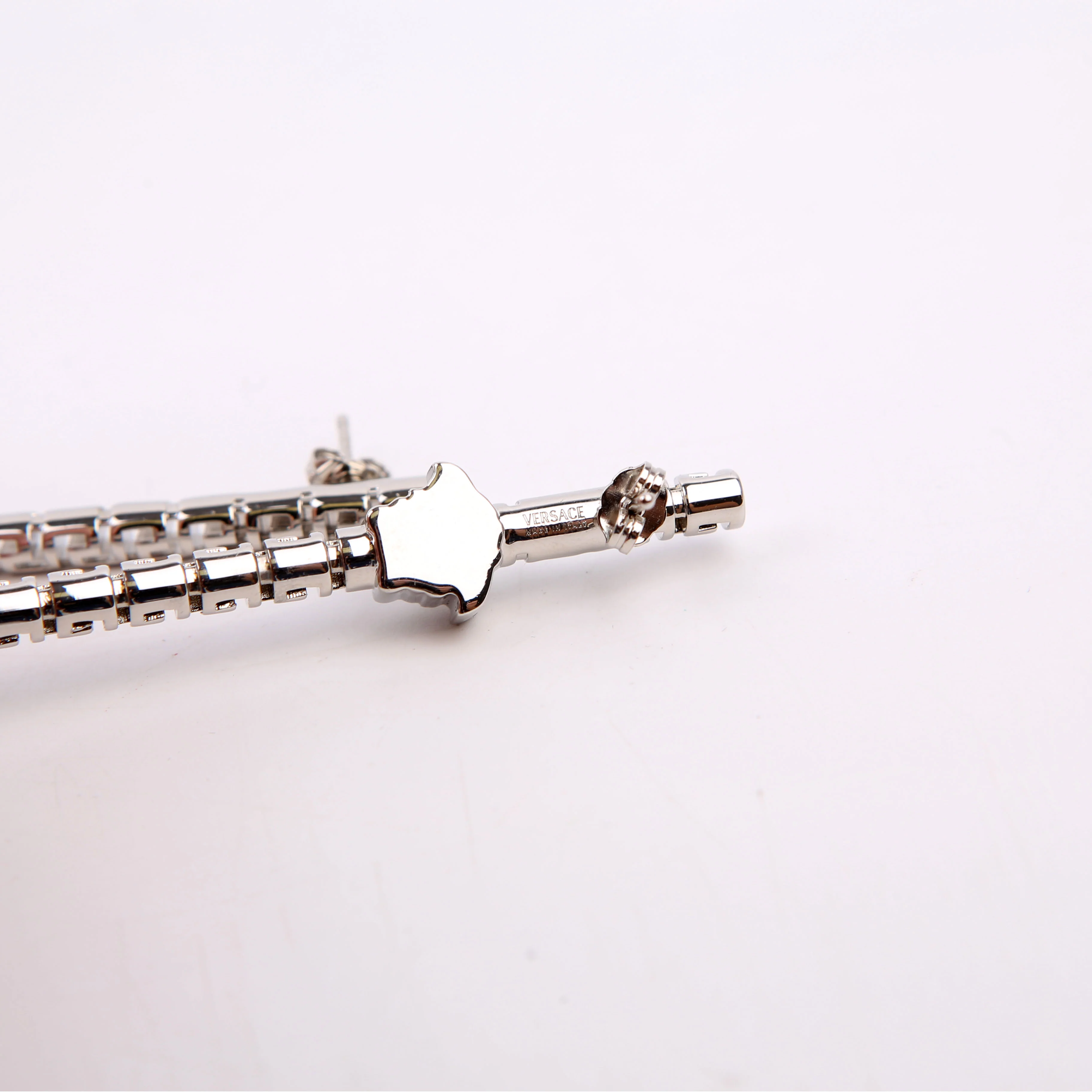 Greca Asymmetric Drop Earrings - Image 3