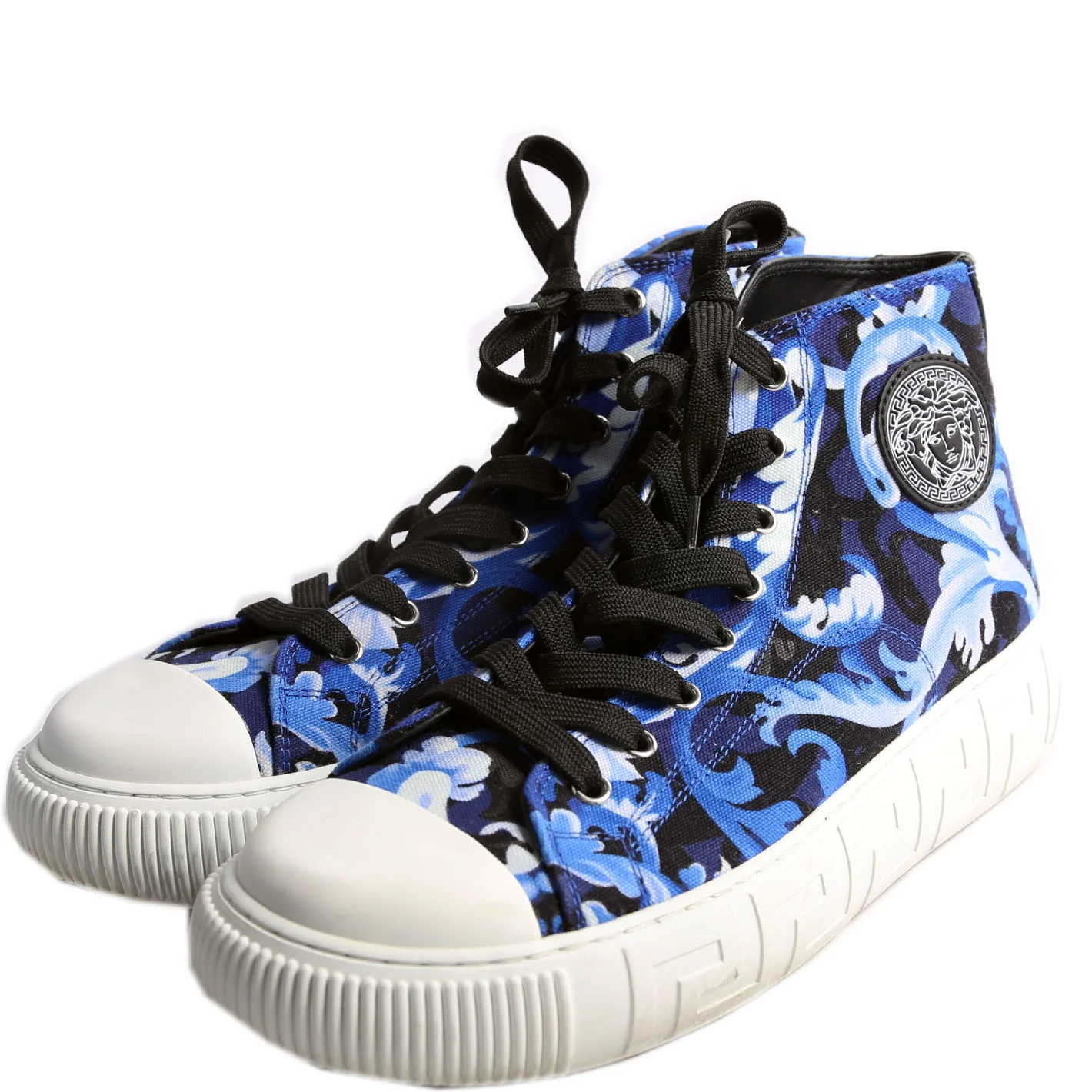 Greca High Top Baroccoflage Canvas Sneakers Size 42