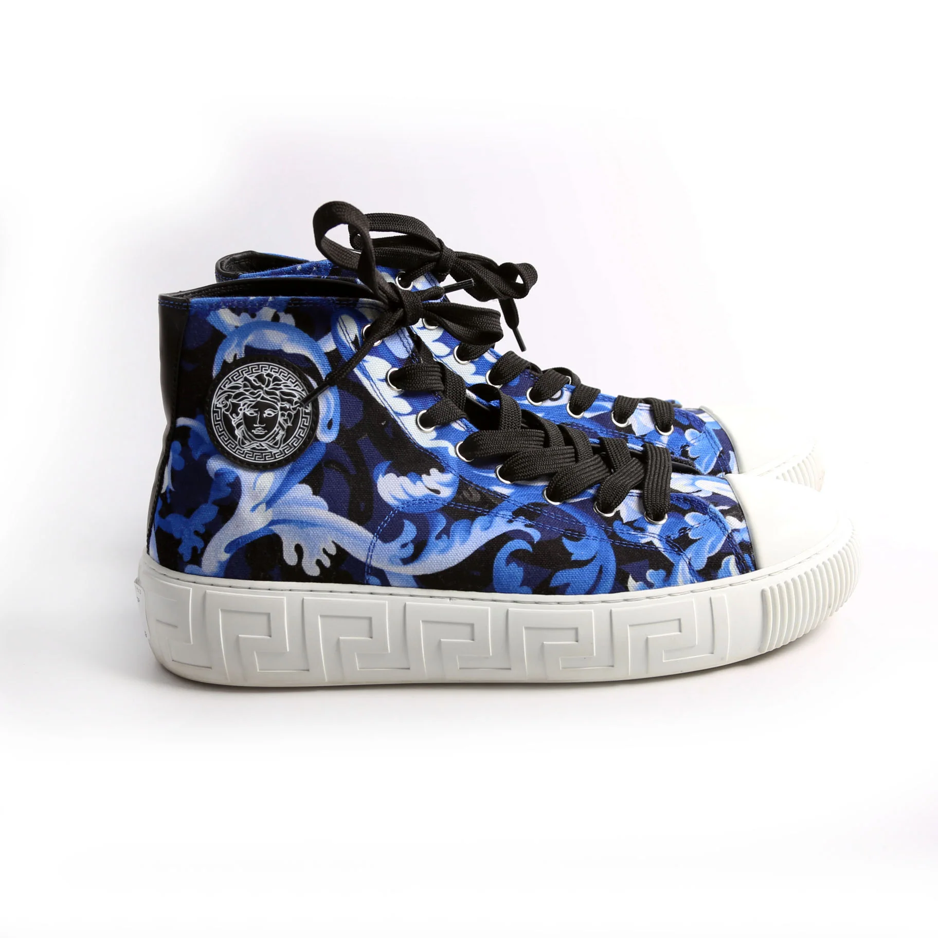 Greca High Top Baroccoflage Canvas Sneakers Size 42 - Image 5