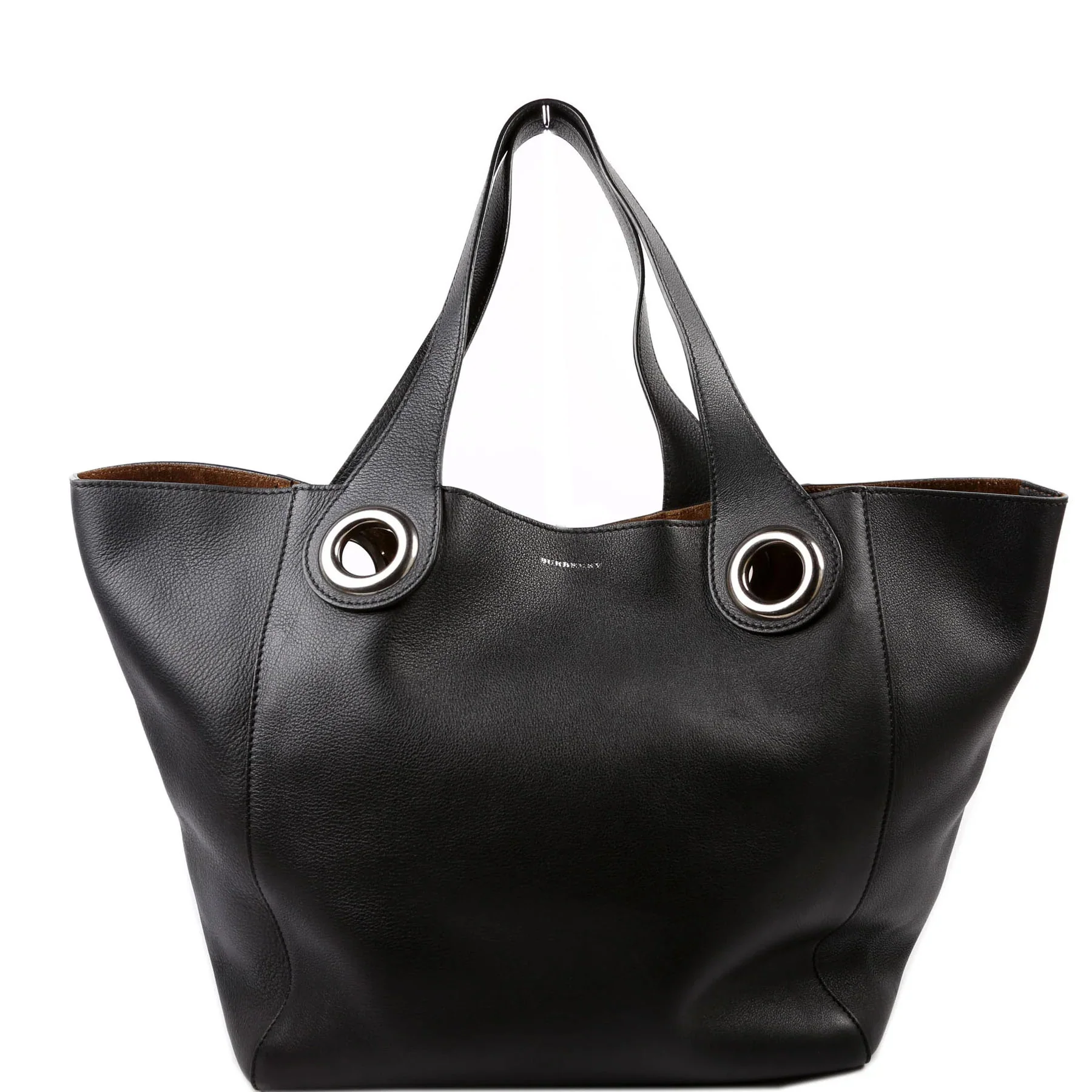 Grommet Tote Large Black/Brown