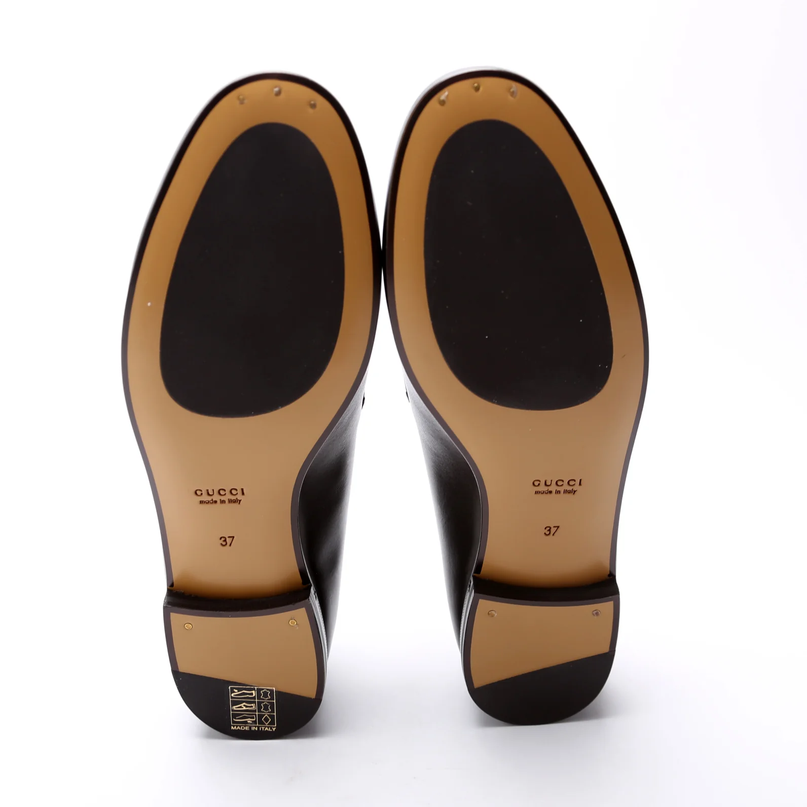 Gucci Jordaan Leather Loafers Size 37 - Image 6