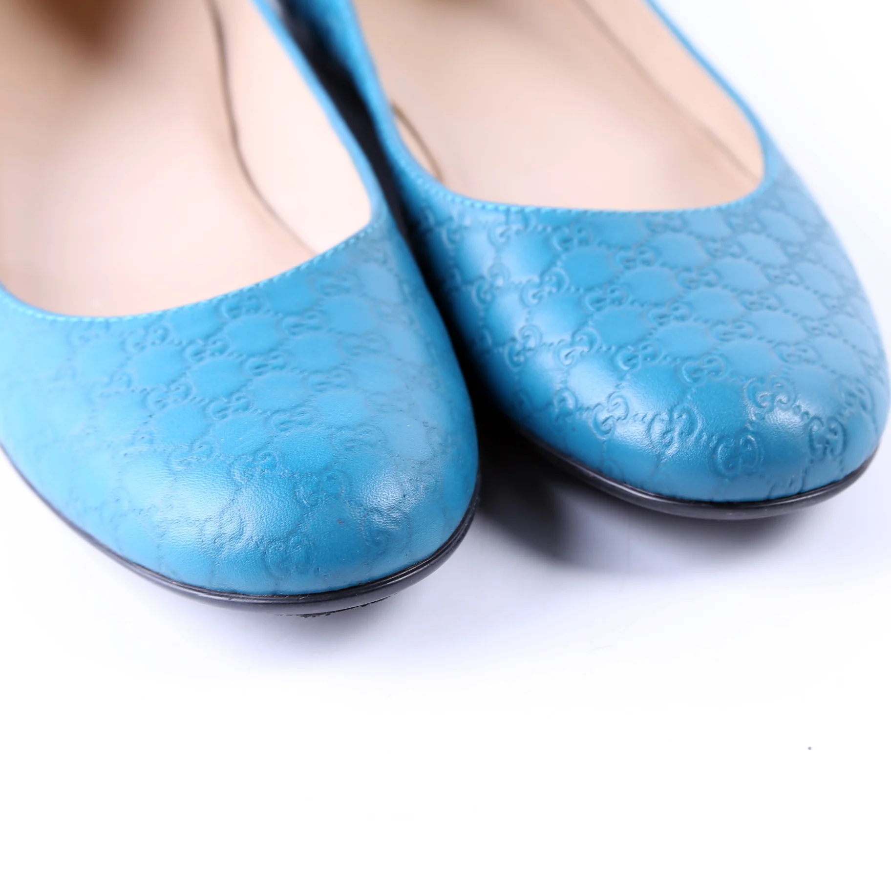 Guccissima Ballet Flats Size 37 Blue - Image 6