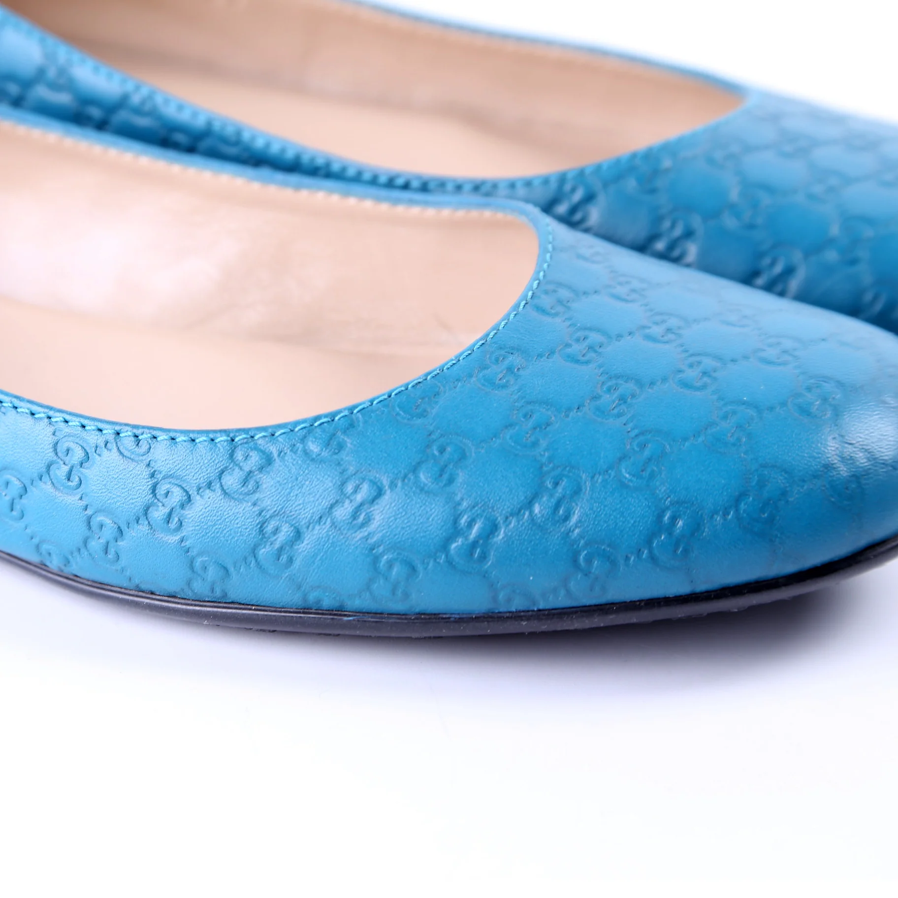 Guccissima Ballet Flats Size 37 Blue - Image 8