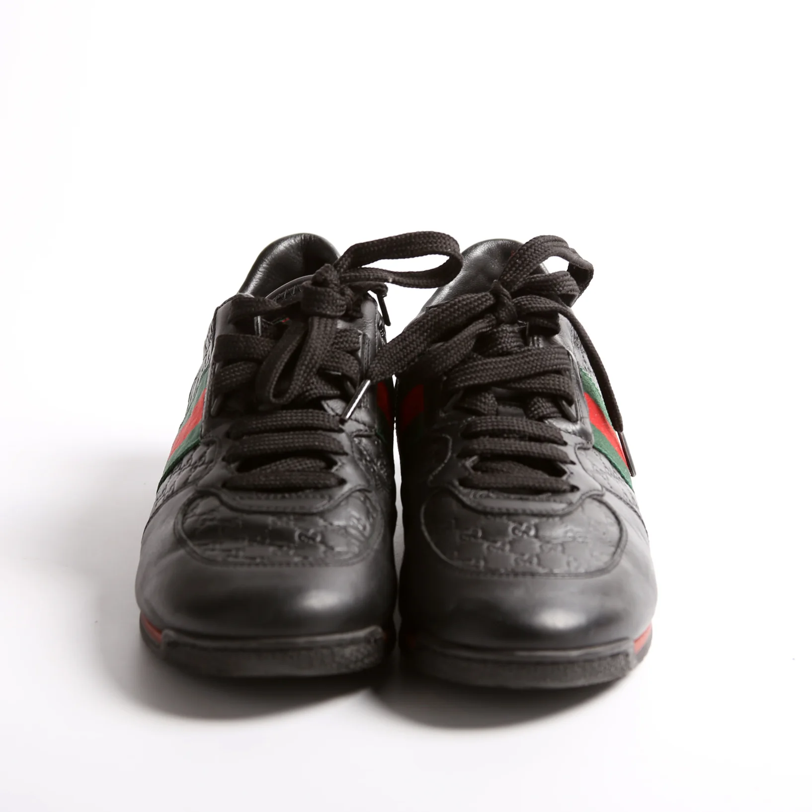 Guccissima Leather Web Sneakers Size 38 - Image 2