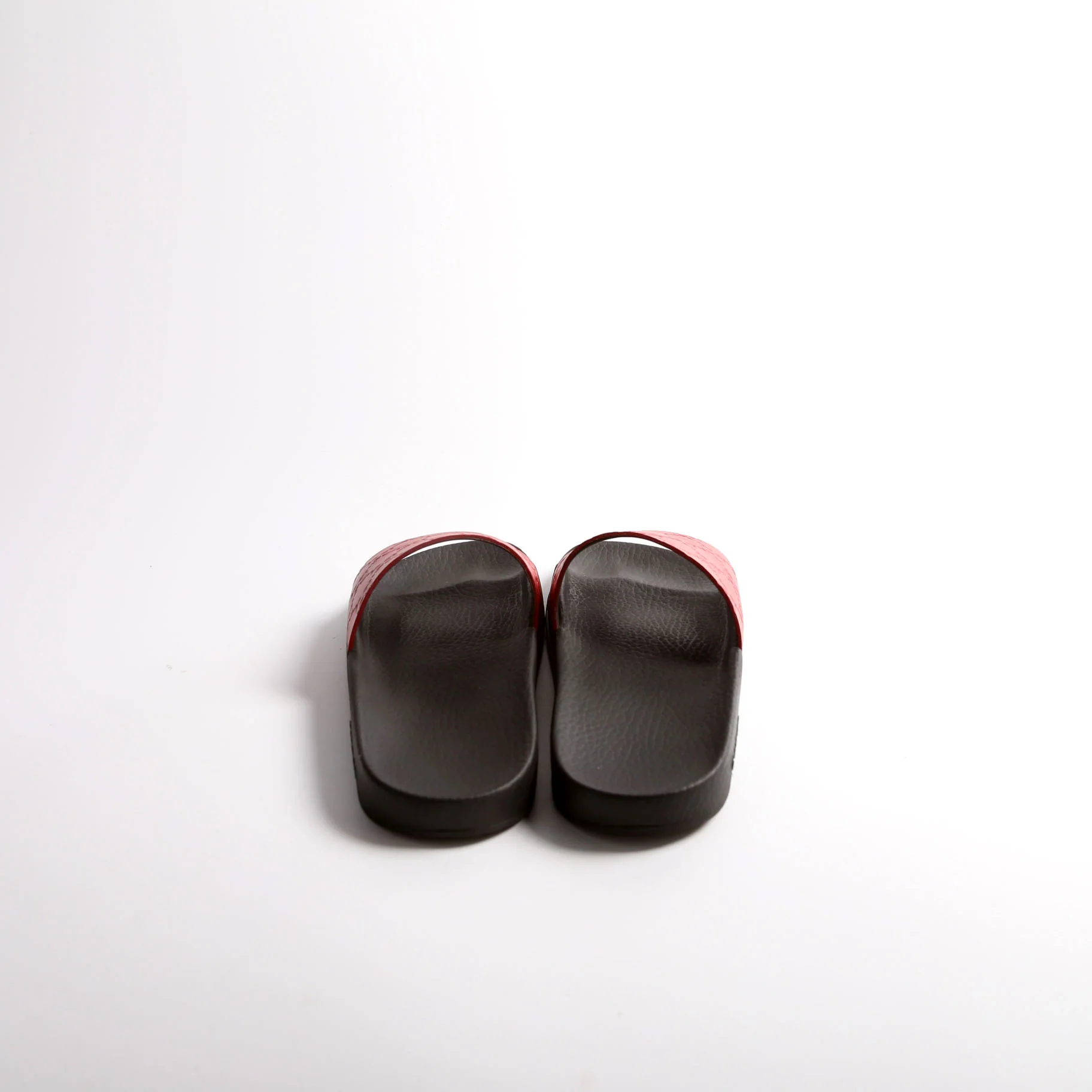 Guccissima Rubber Slides Size 39 Red - Image 4