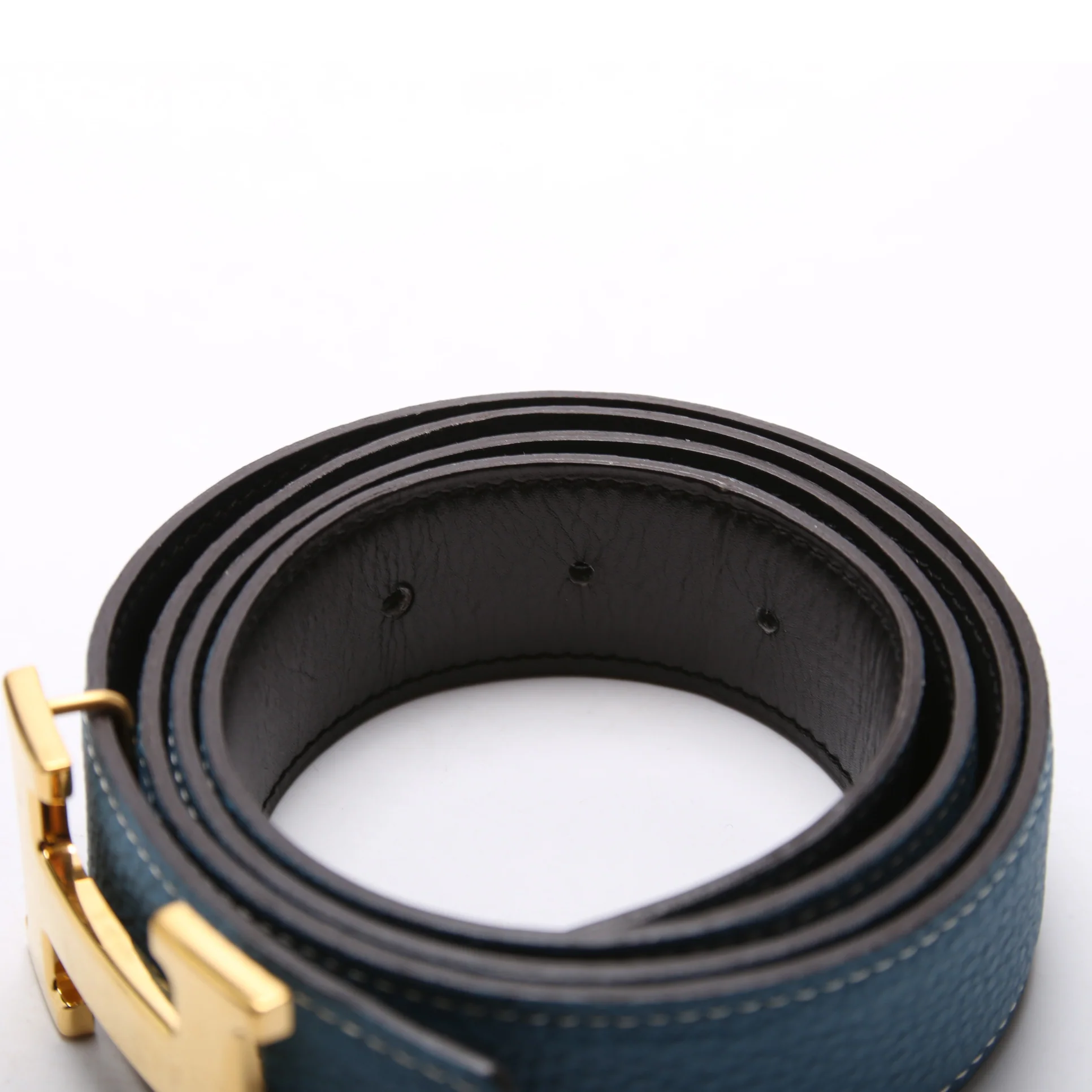 H Reversible Belt Size 100/40 Blue/Black - Image 4