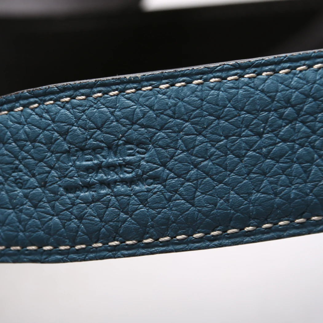 H Reversible Belt Size 100/40 Blue/Black - Image 6