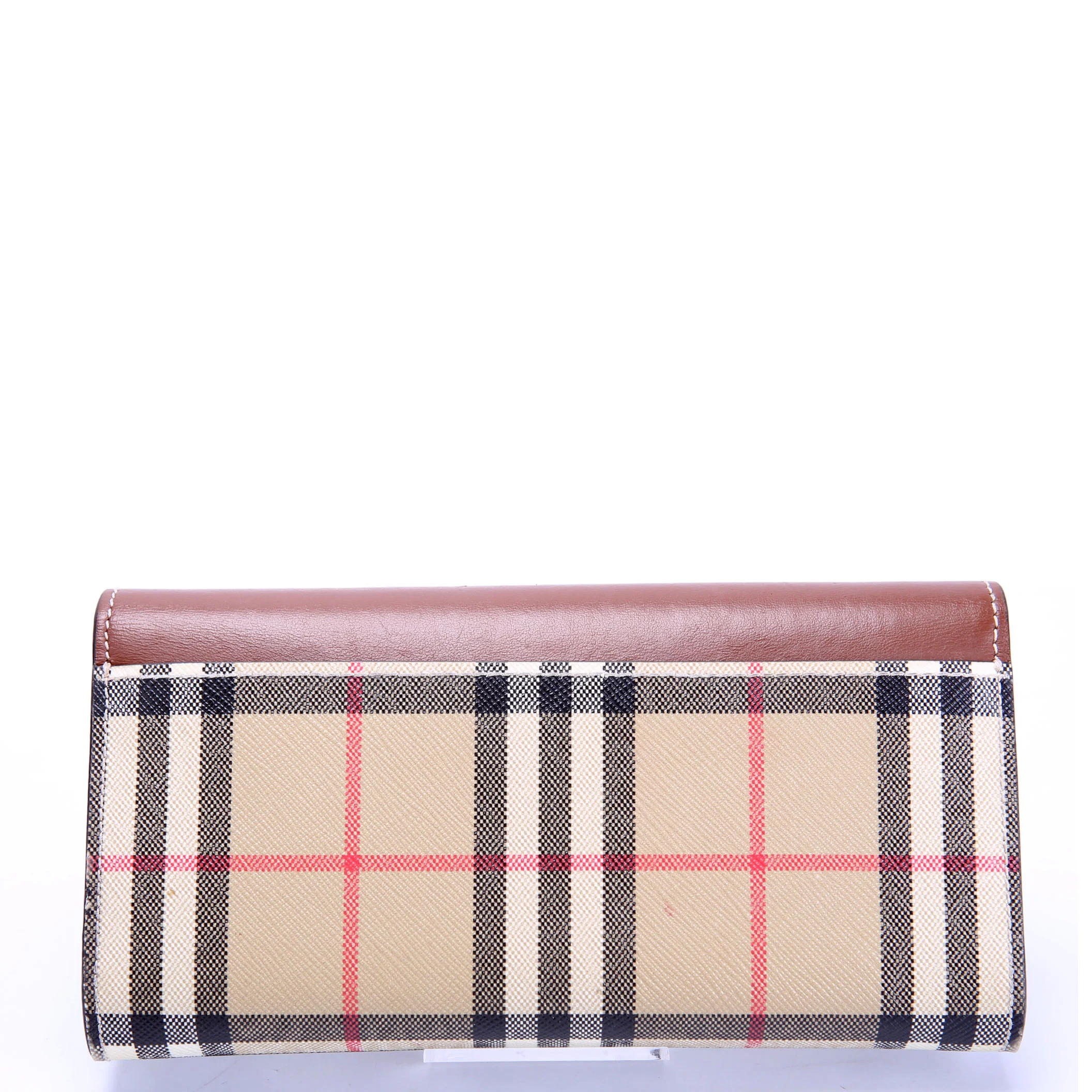 Halton Continental Wallet Vintage Check Brown - Image 3