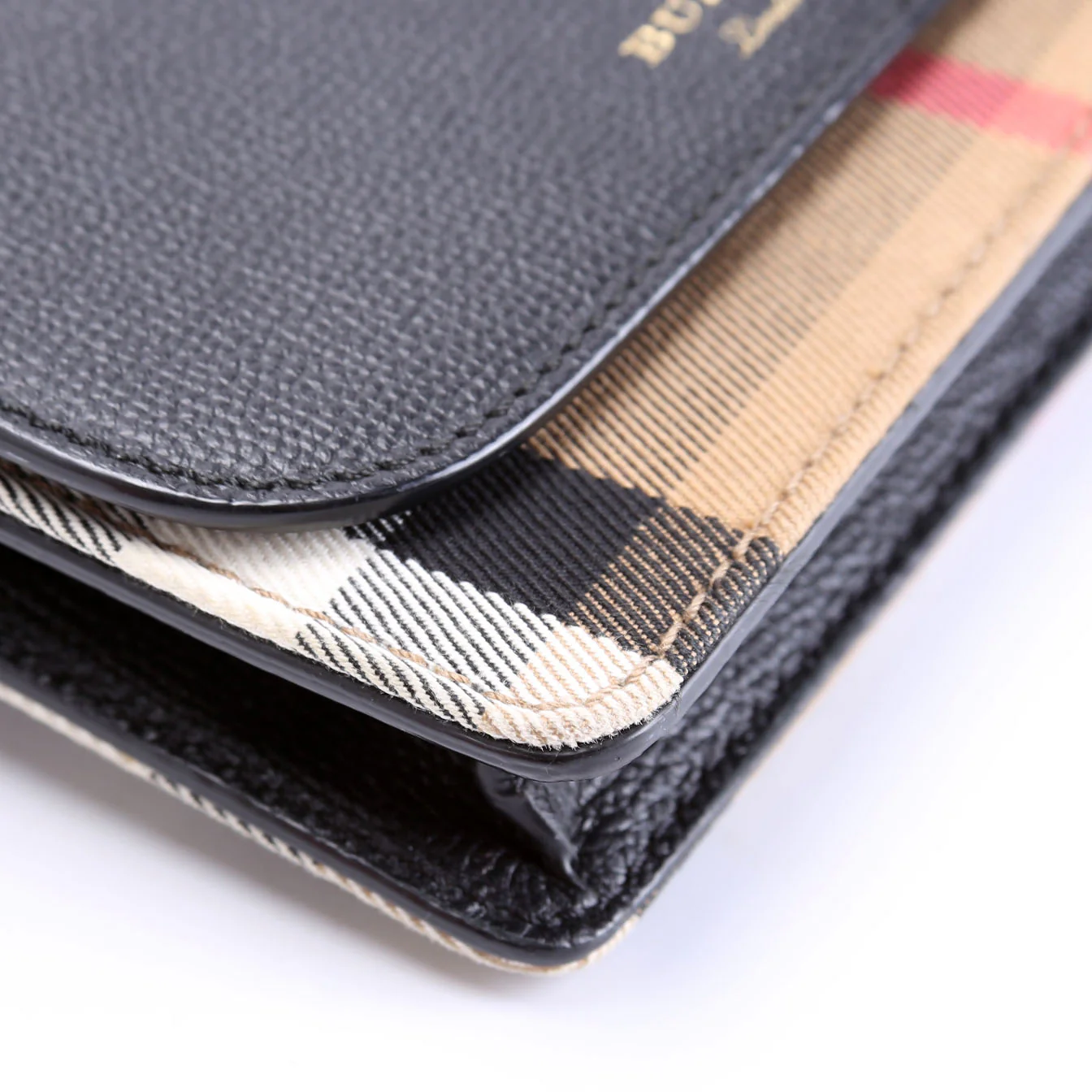 Hampshire Wallet On Chain Leather Black/Brown - Image 5