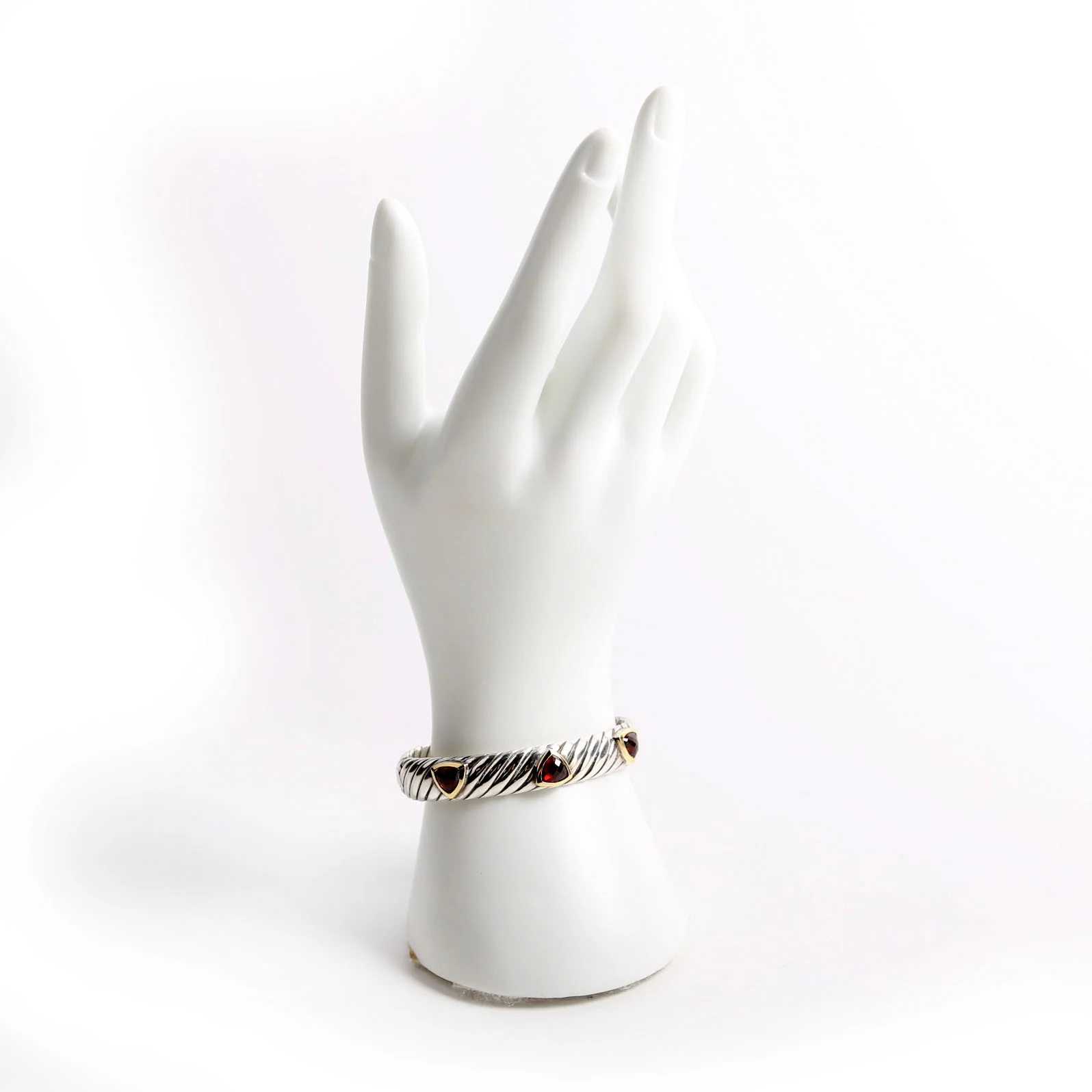 Hampton Bangle Bracelet Garnet/925/750 - Image 6