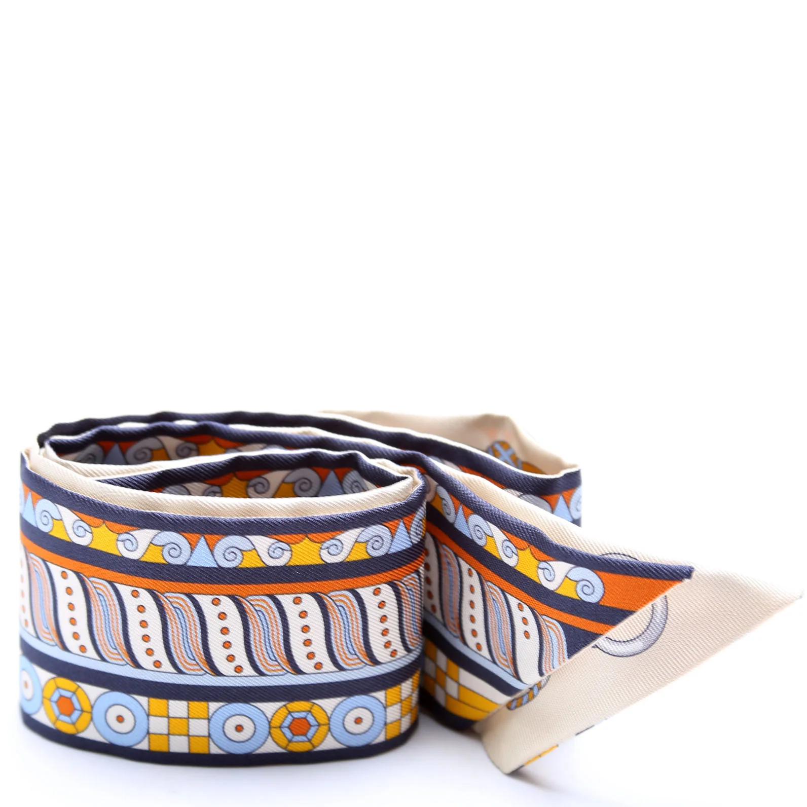 Harnais En Rosace Twilly 86 Silk Scarf Beige/Multicolor - Image 3