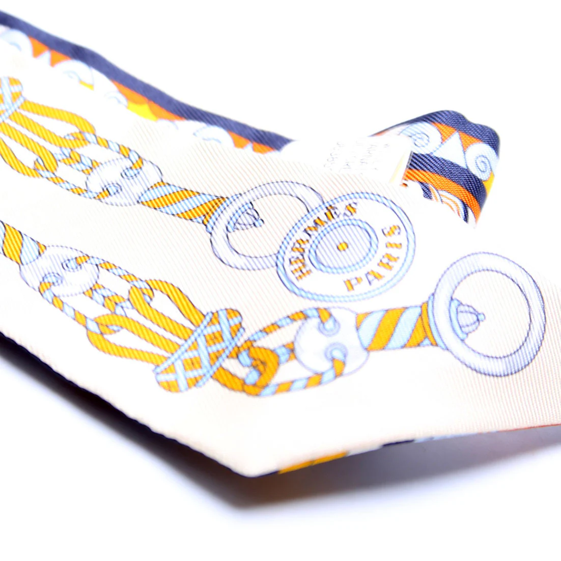 Harnais En Rosace Twilly 86 Silk Scarf Beige/Multicolor - Image 4