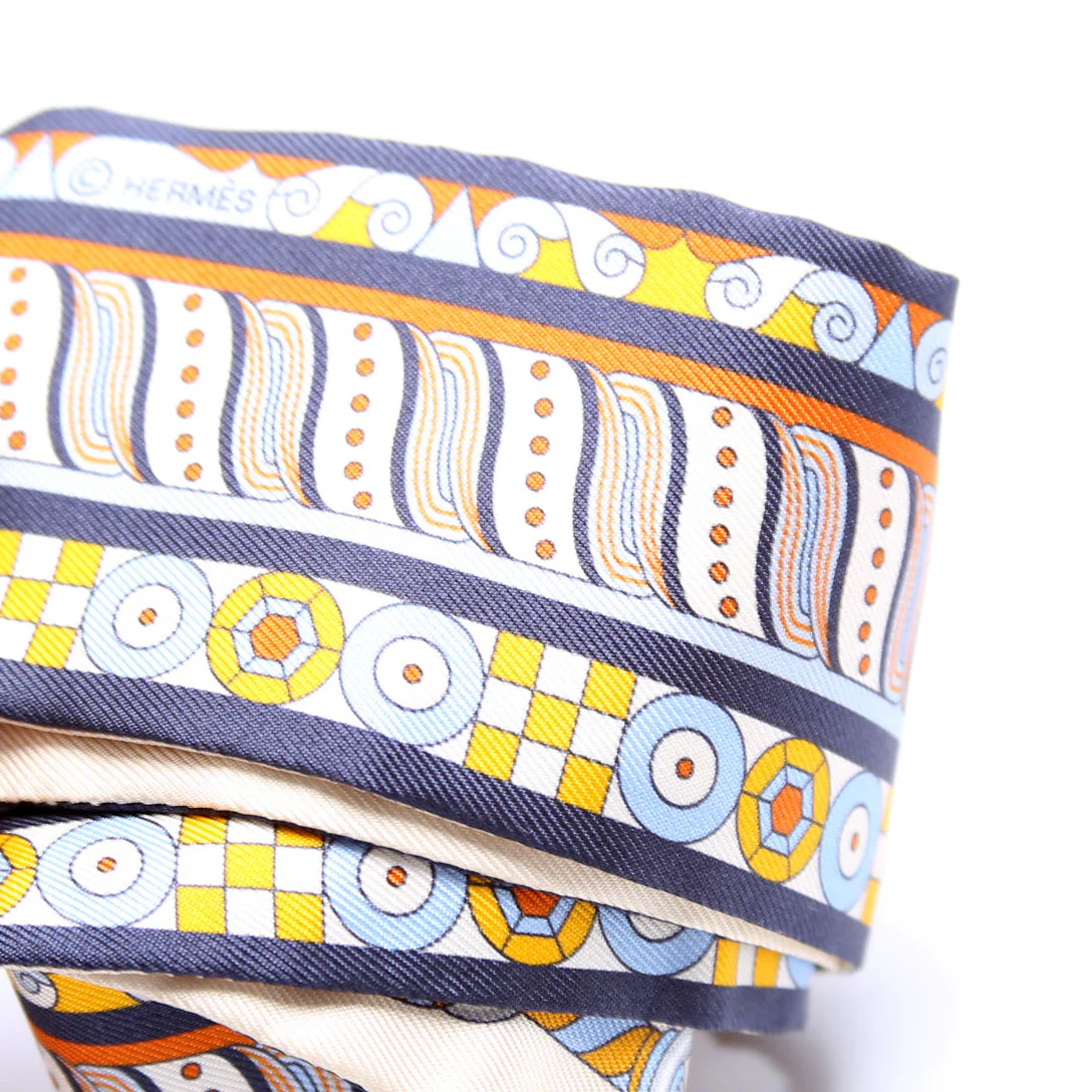 Harnais En Rosace Twilly 86 Silk Scarf Beige/Multicolor - Image 5