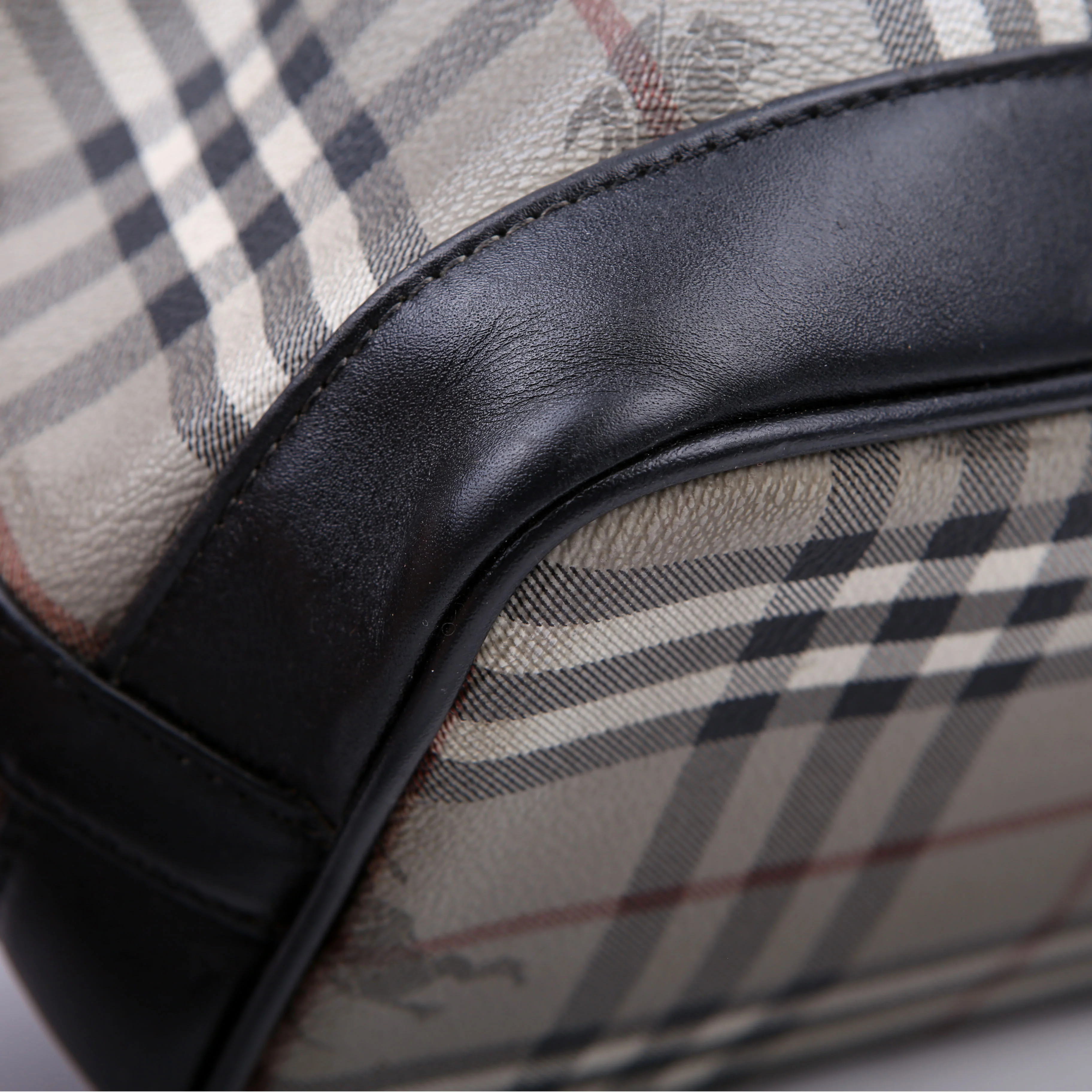 Haymarket Check Medium Bucket Vintage Grey - Image 13