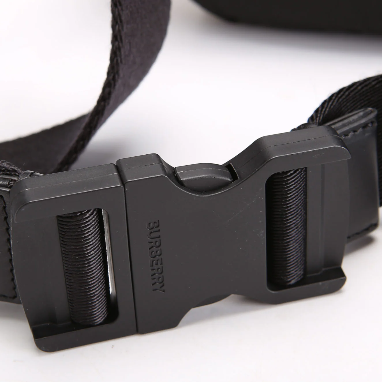 Haymarket Check Nylon Belt Bag Black - Image 5