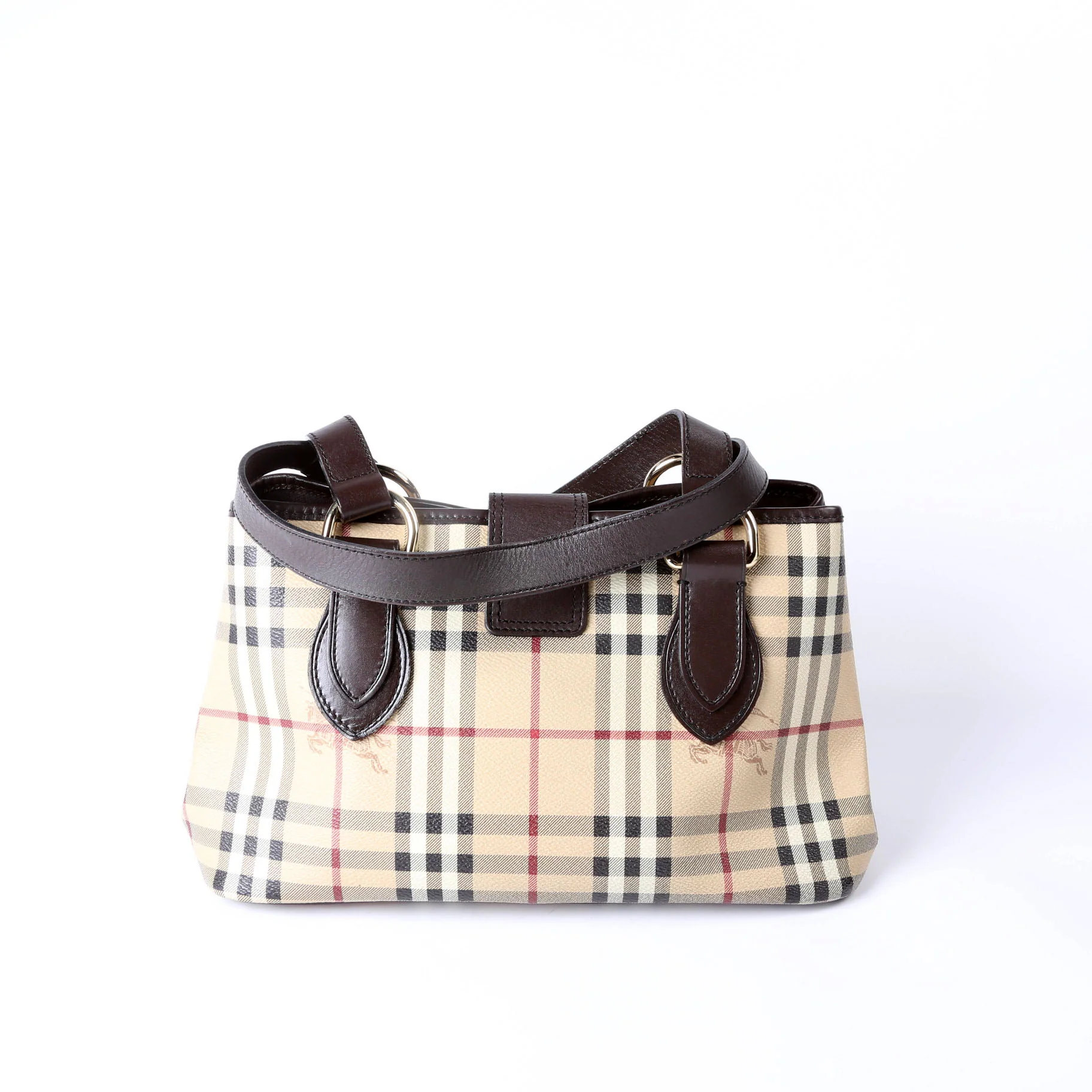 Haymarket Check Shoulder Bag Brown - Image 2