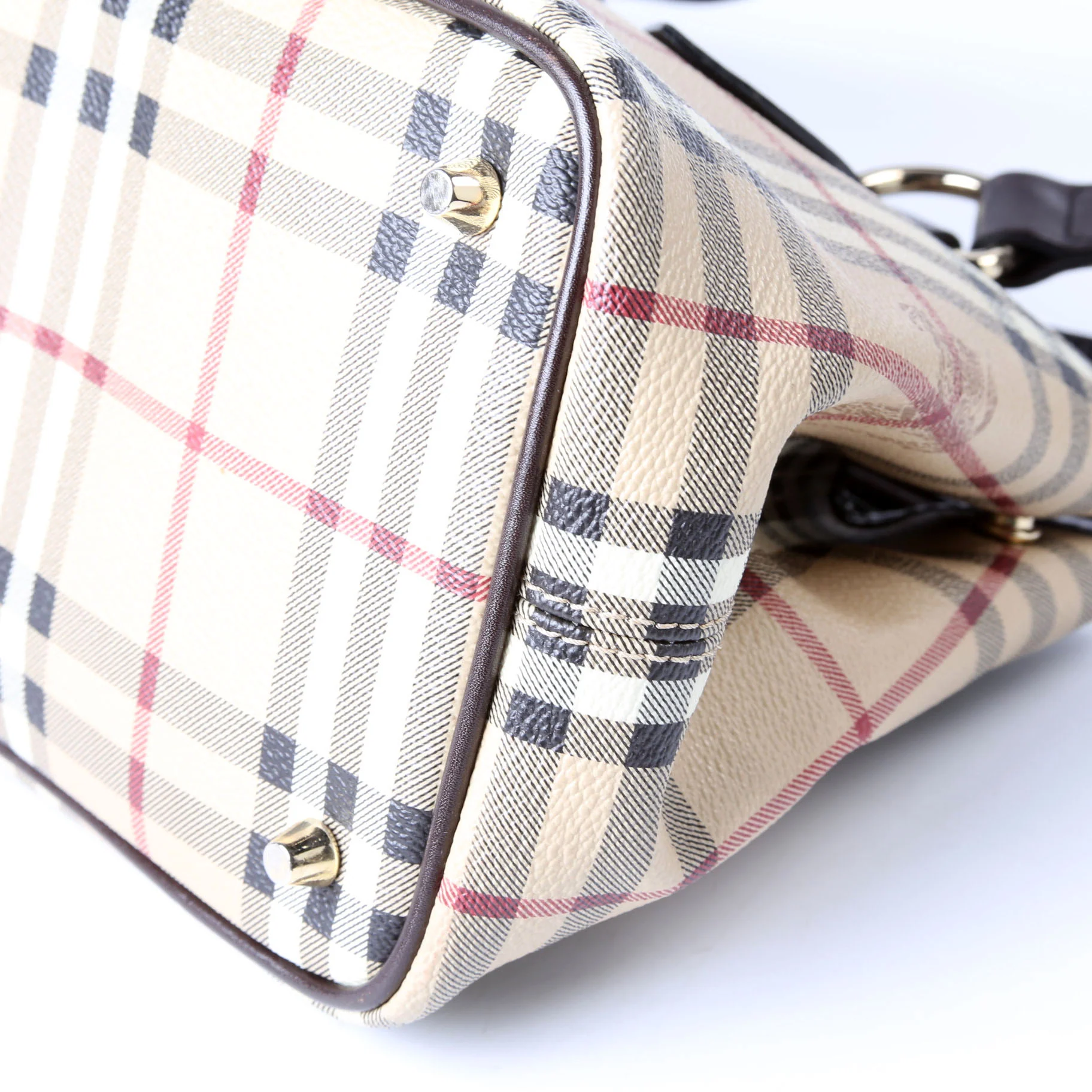 Haymarket Check Shoulder Bag Brown - Image 5