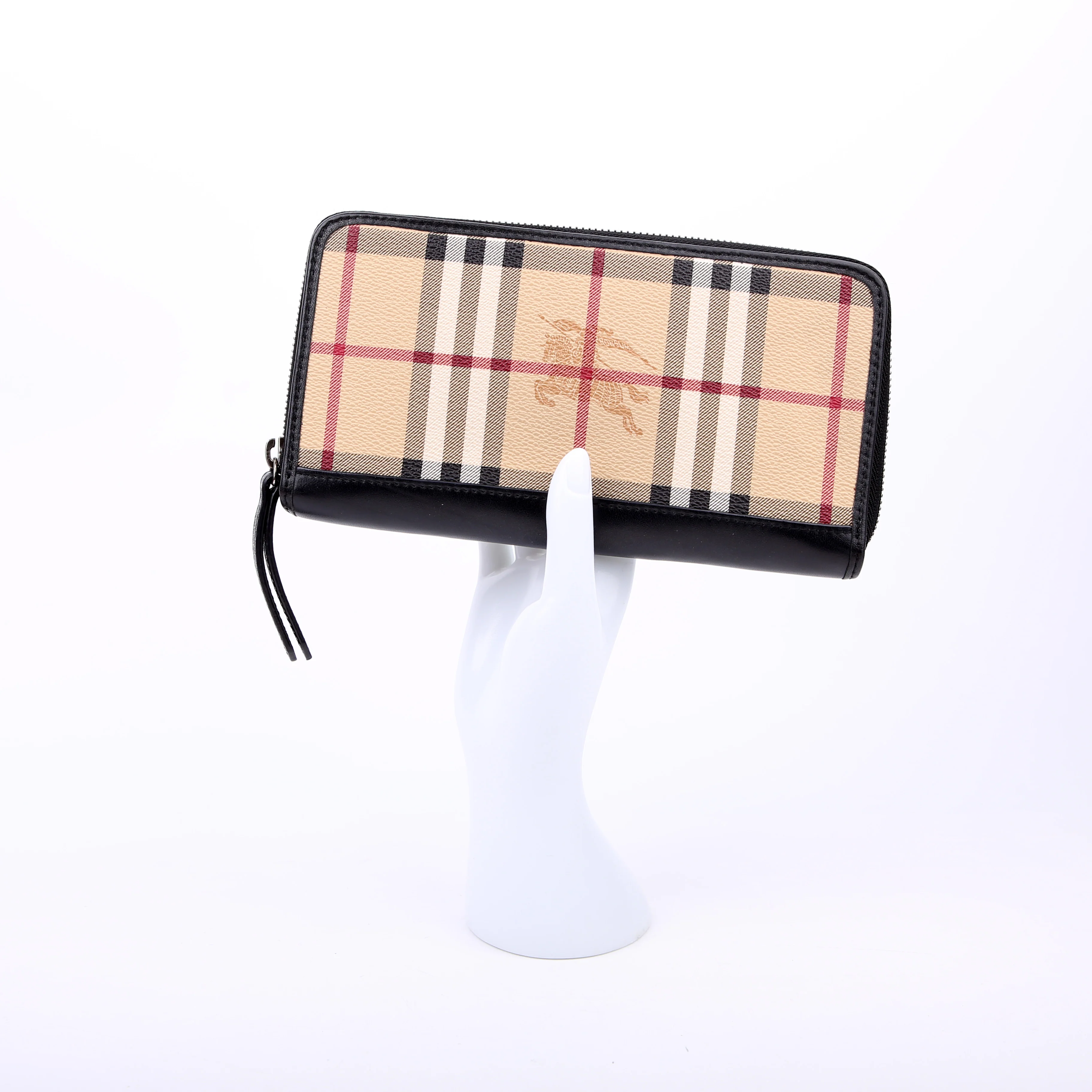 Haymarket Check Zip Around Wallet Black - Image 15