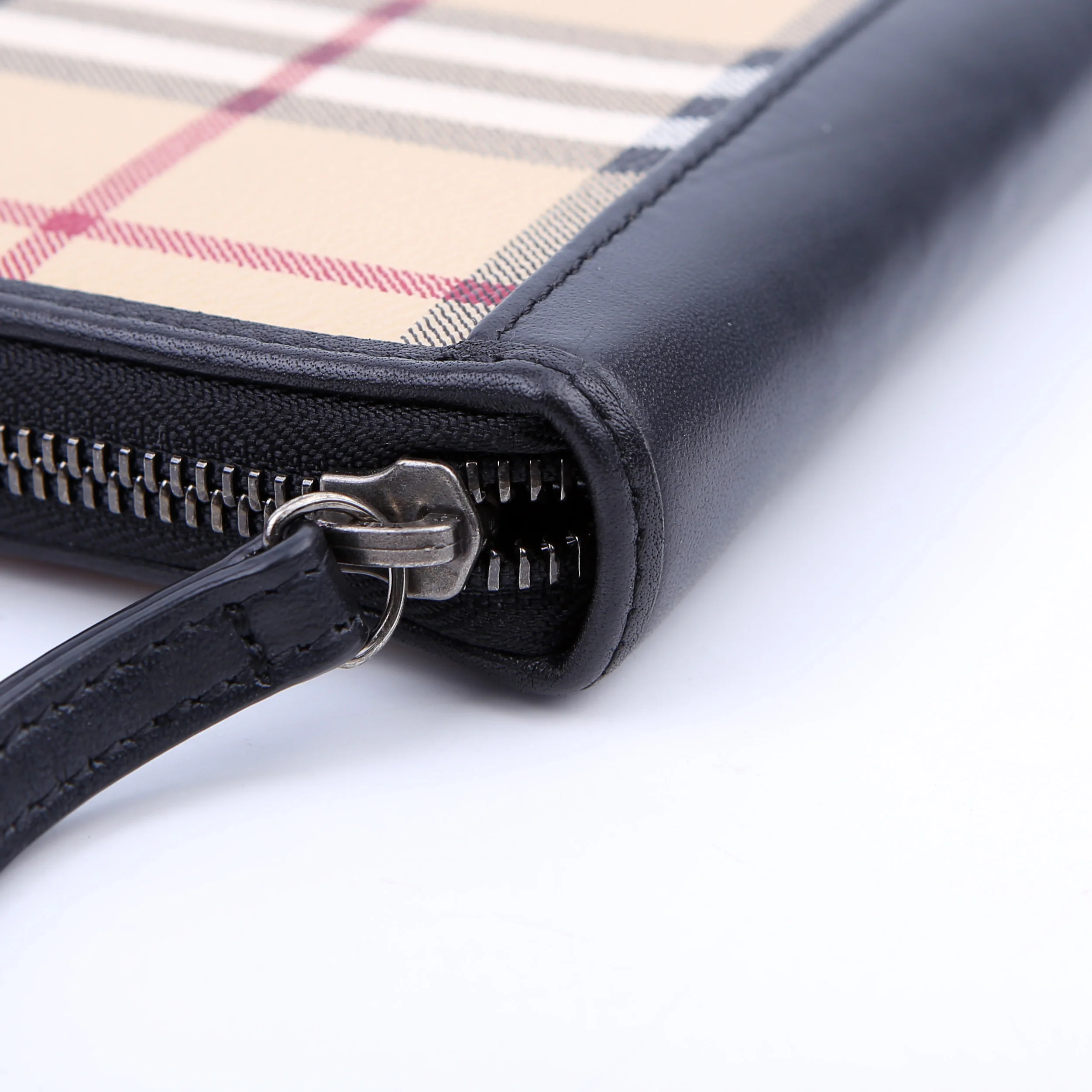 Haymarket Check Zip Around Wallet Black - Image 8