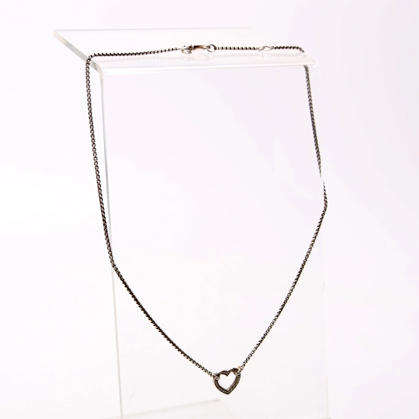 Heart Station Necklace 925/PAVE - Image 2