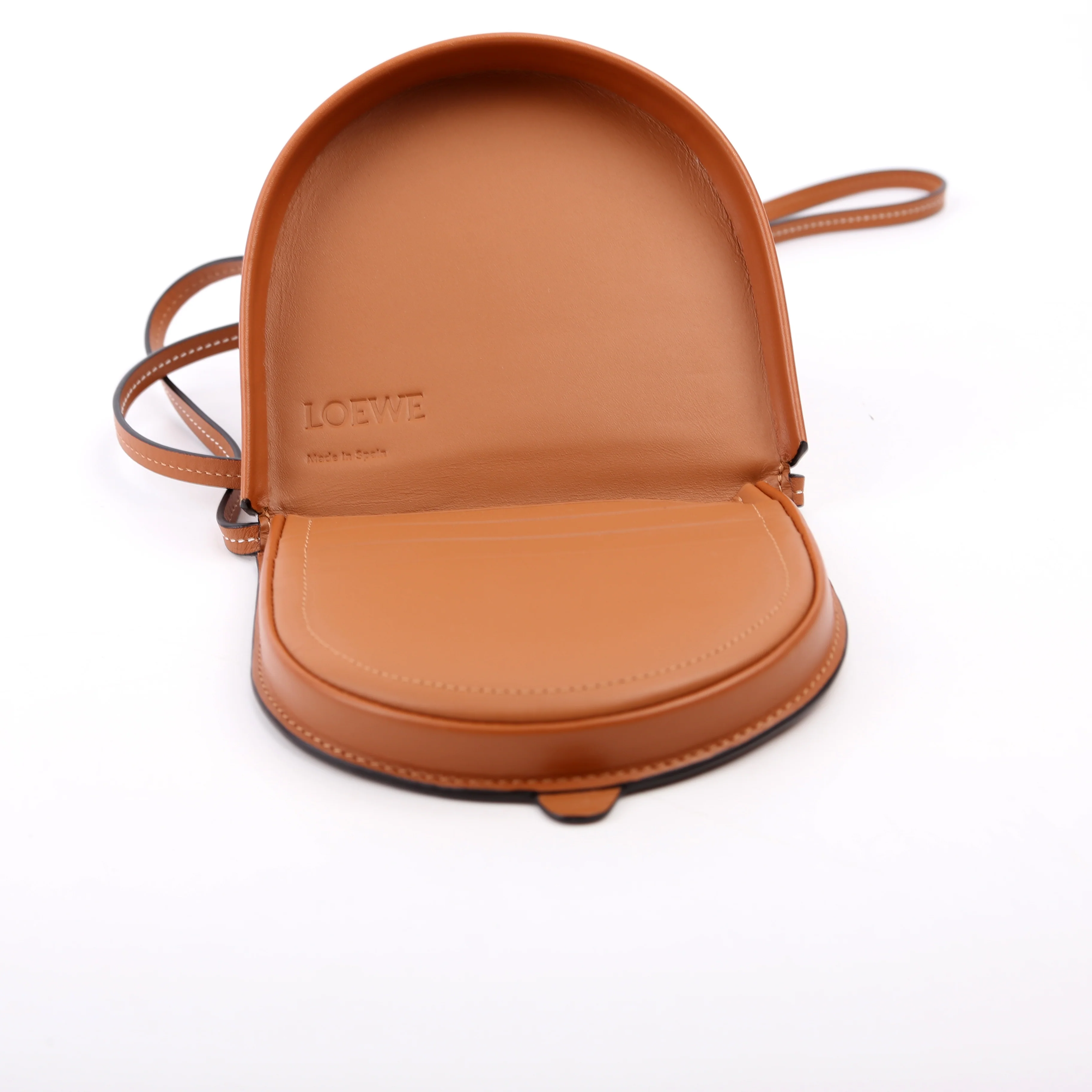 Heel Calfskin Small Bag Brown - Image 7