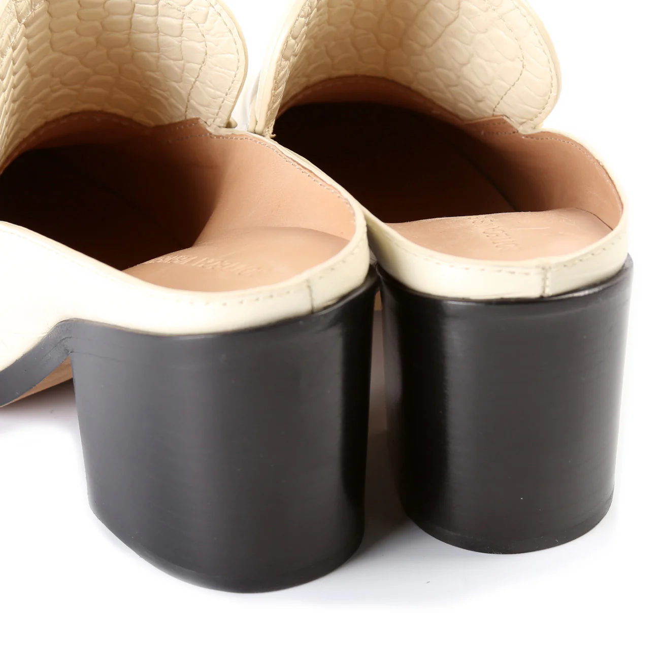 Heeled Mules Croc Embossed Size 38 - Image 10